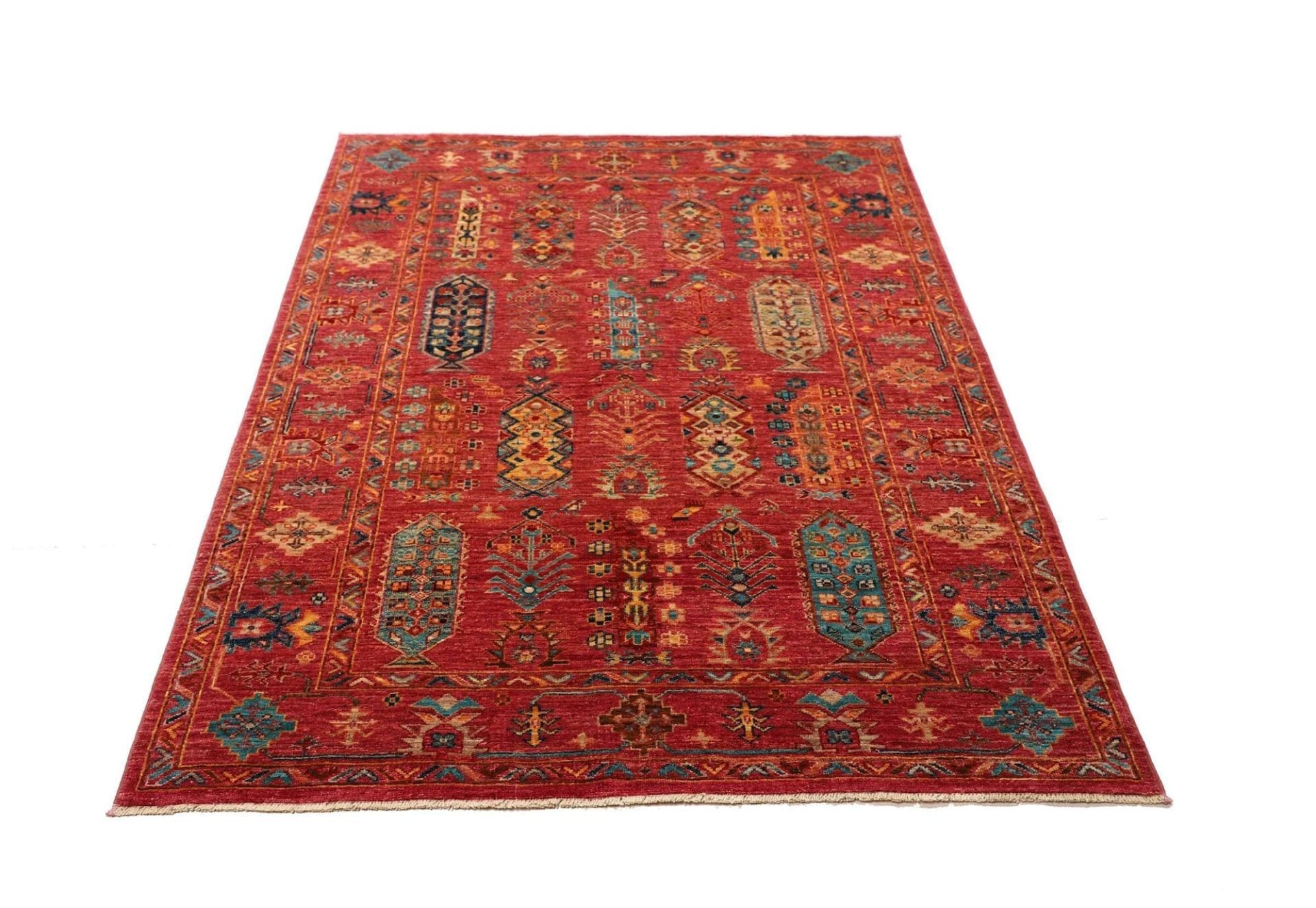 Samarkand Orientteppich 130 × 176 cm aus Wolle, handgeknüpft