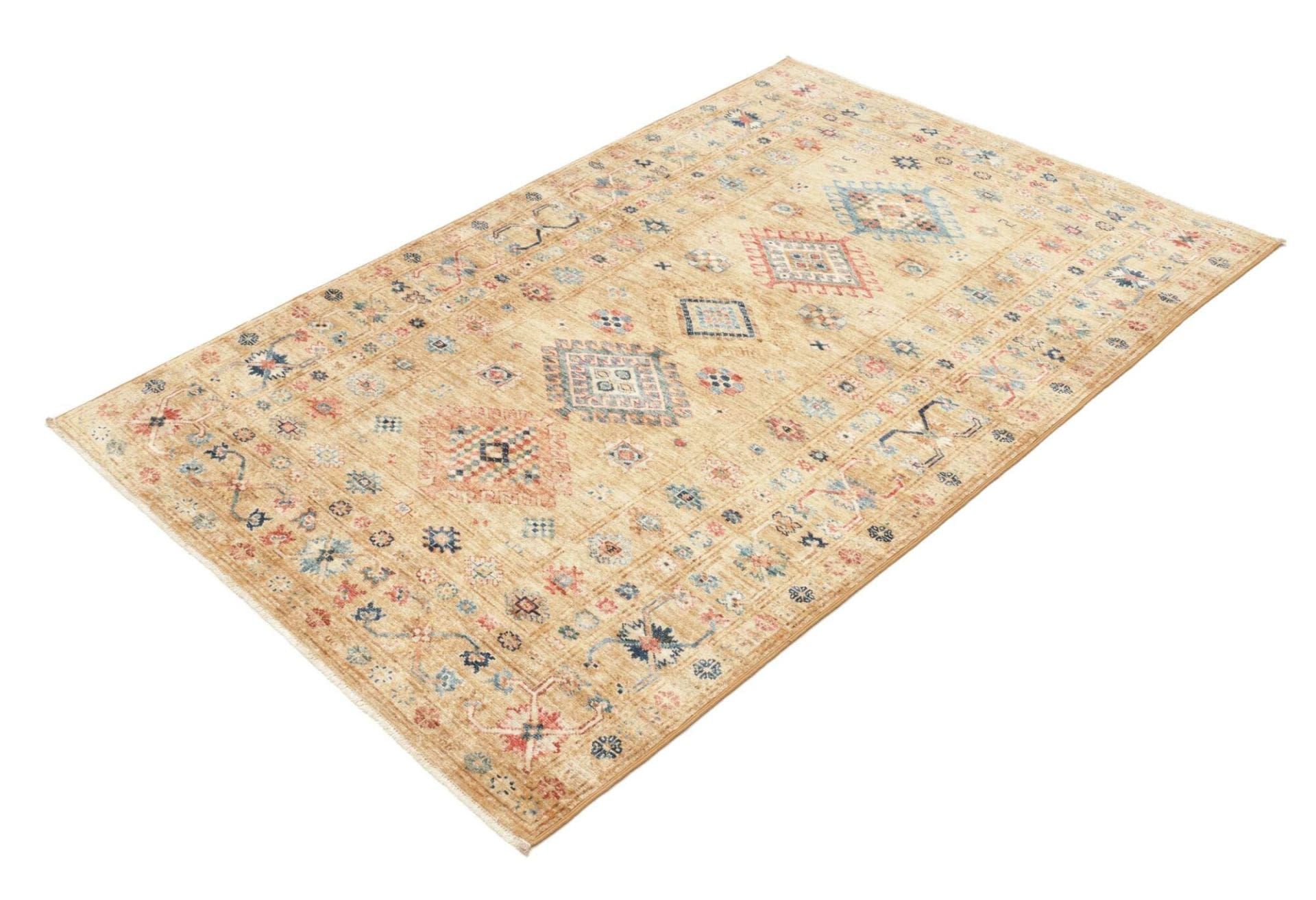 Handgeknüpfter Kazak Orientteppich, 127 × 188 cm, Wolle