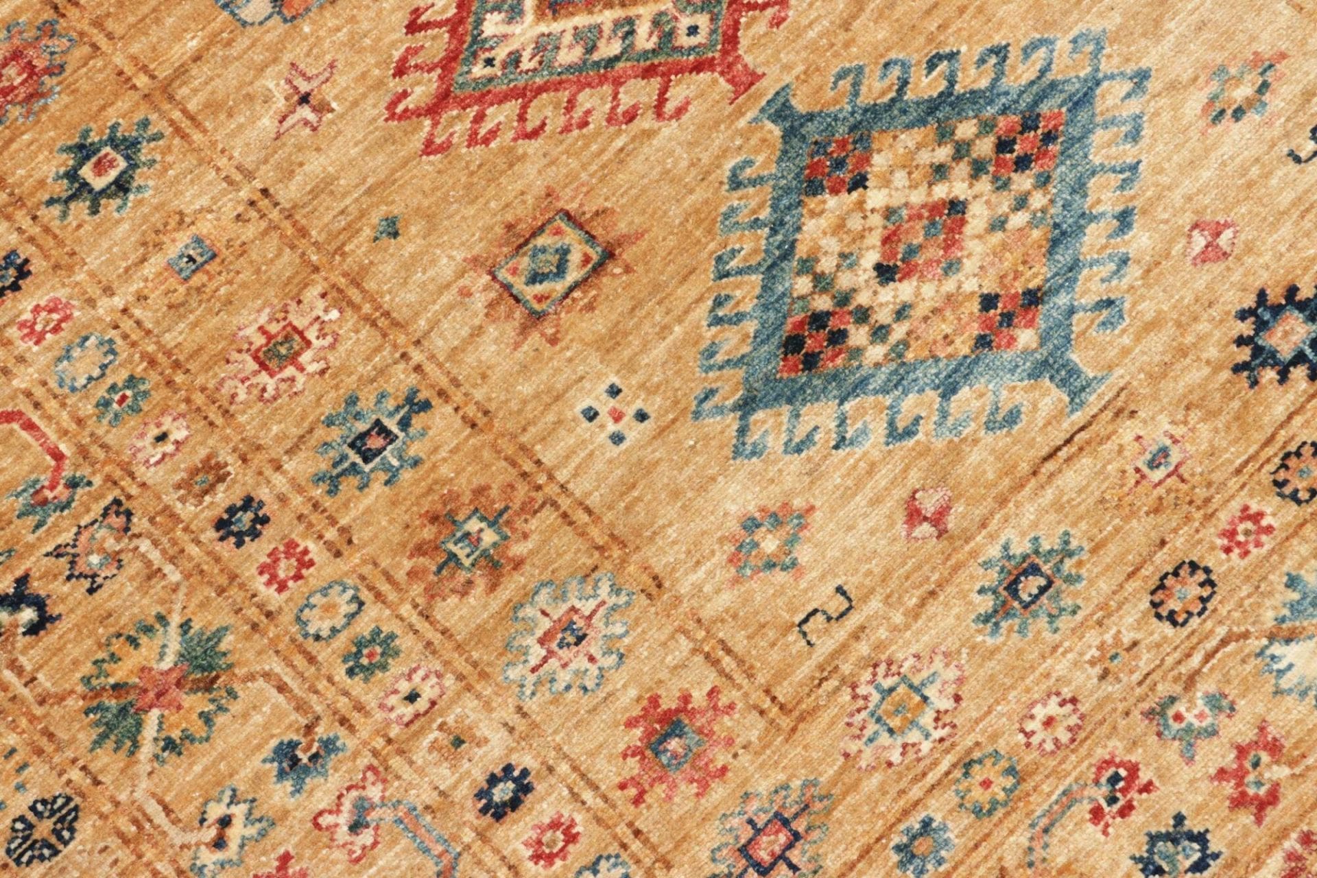 Handgeknüpfter Kazak Orientteppich, 127 × 188 cm, Wolle