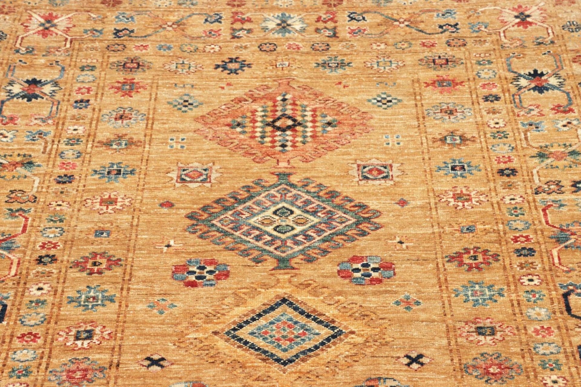Handgeknüpfter Kazak Orientteppich, 127 × 188 cm, Wolle