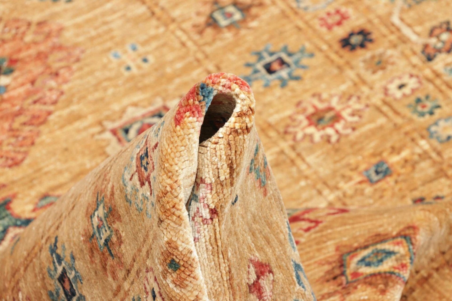 Handgeknüpfter Kazak Orientteppich, 127 × 188 cm, Wolle