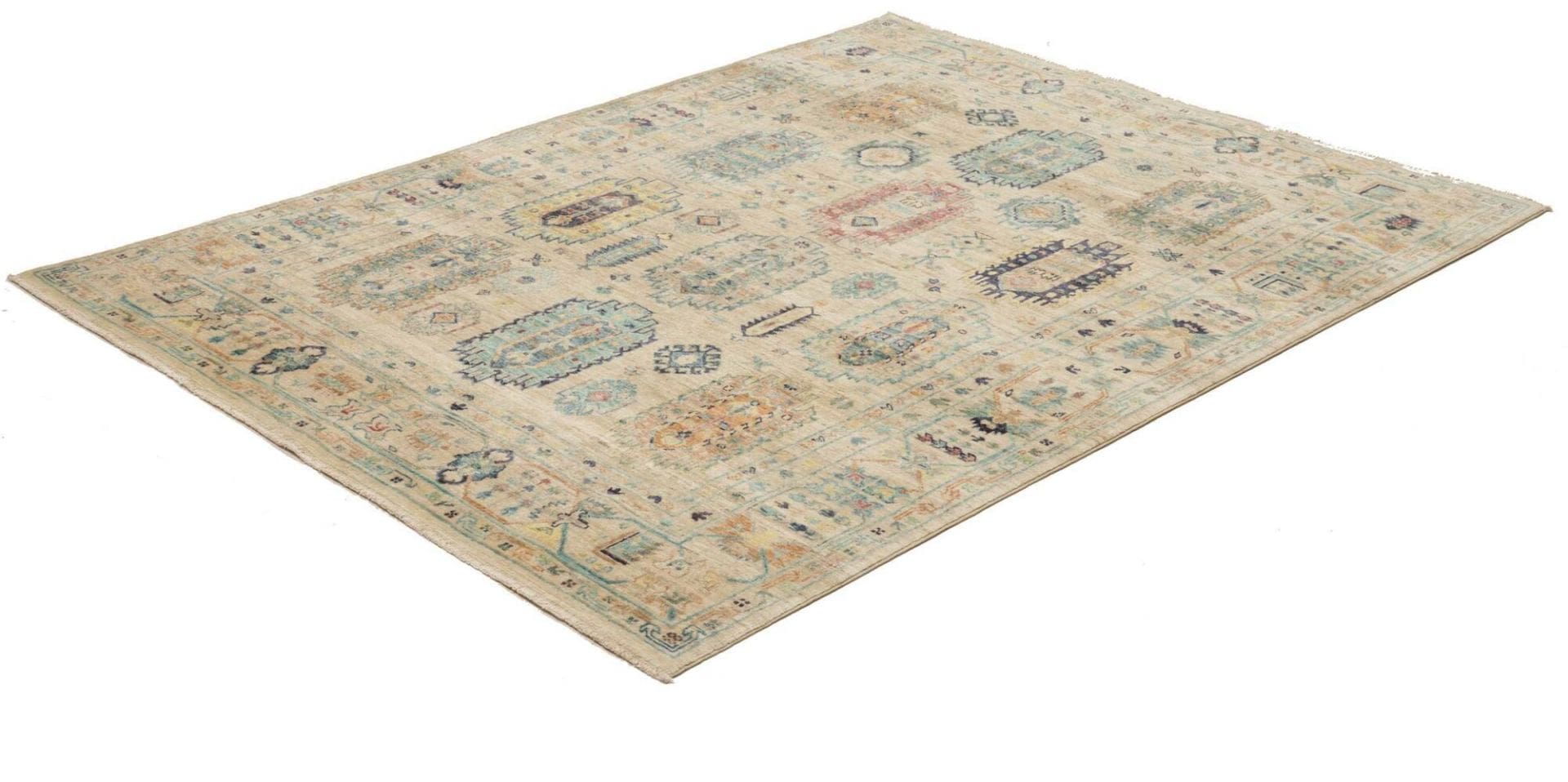 Handgeknüpfter Samarkand Orientteppich, 154 × 200 cm, Wolle