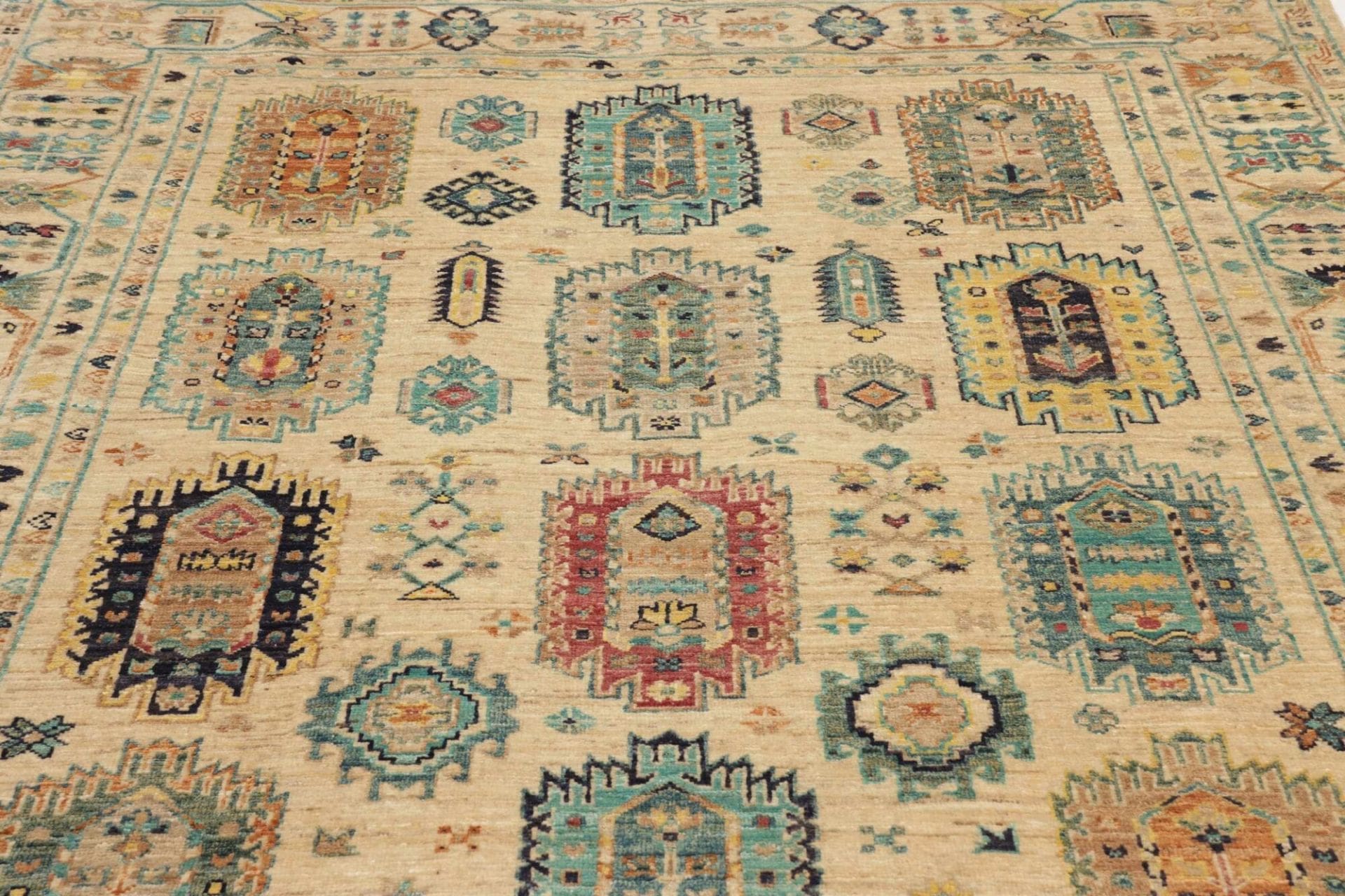 Handgeknüpfter Samarkand Orientteppich, 154 × 200 cm, Wolle