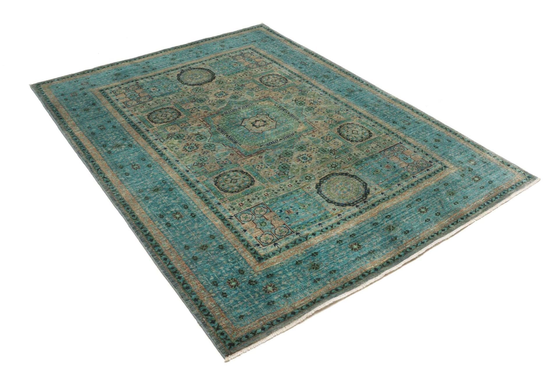mamluk-orientteppich-153-x-202-cm-schurwolle-handgeknupft-2 Handgeknüpfter Mamluk Orientteppich 153 × 202 cm