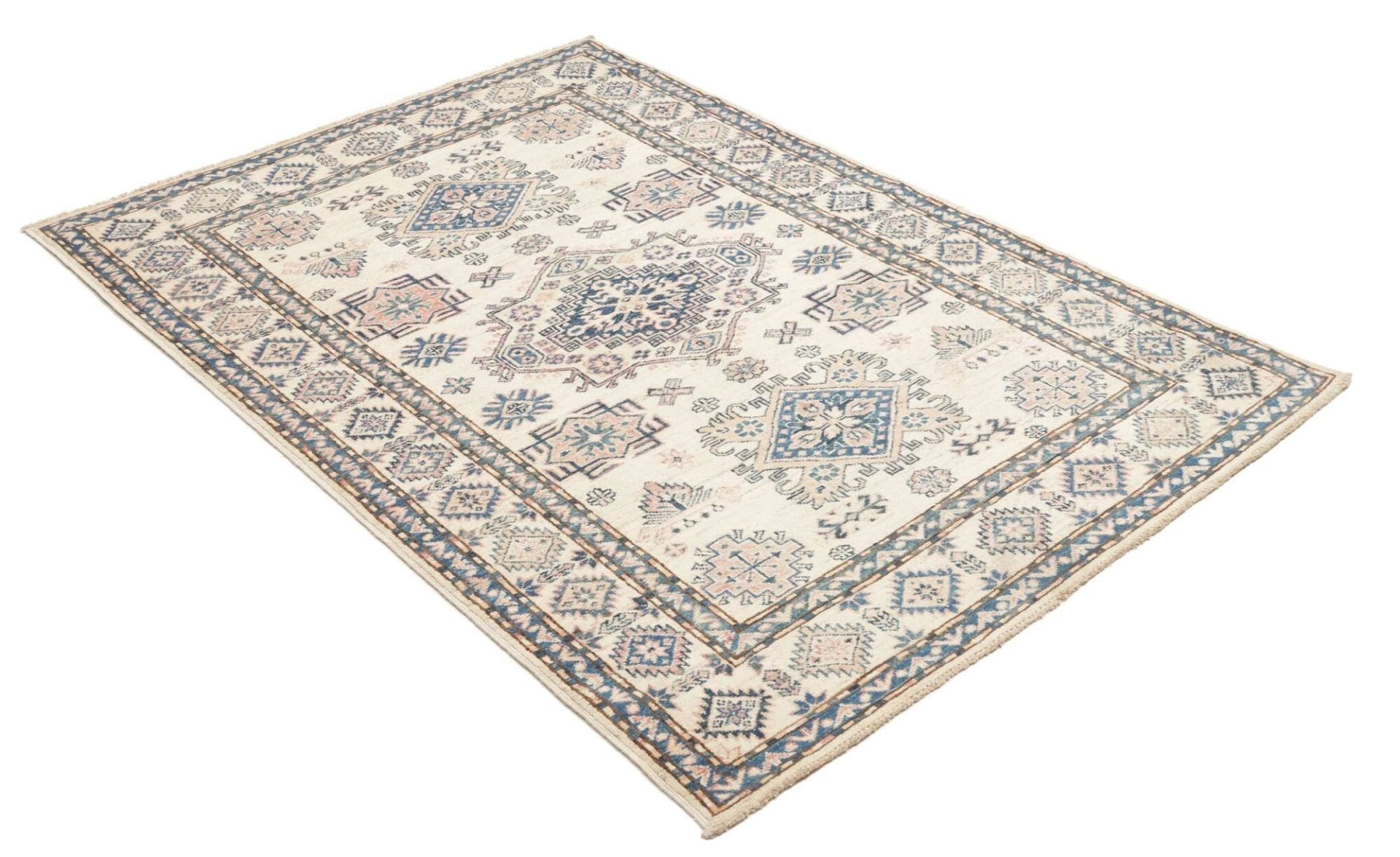 Kazak Orientteppich 124 × 177 cm aus Wolle, handgeknüpft