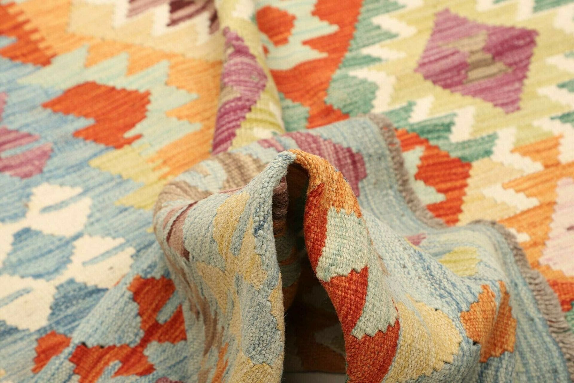 Handgewebter Kelim, 150 × 206 cm, Wolle