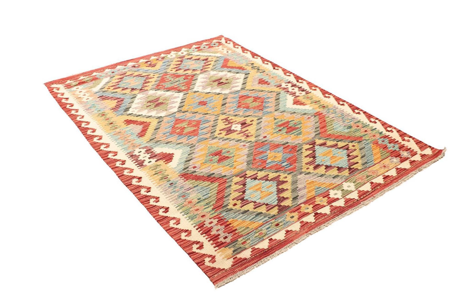 Kelim 134 × 183 cm aus Wolle, handgewebt