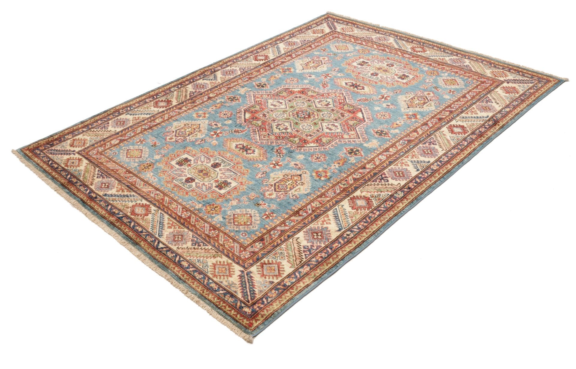 Handgeknüpfter Kazak Orientteppich, 156 × 208 cm, Wolle