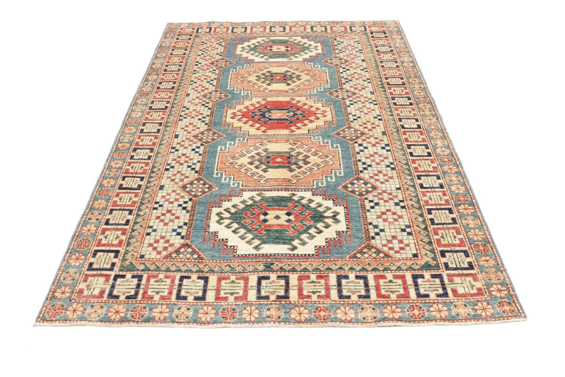 Kazak Orientteppich aus Pakistan, 151 × 212 cm
