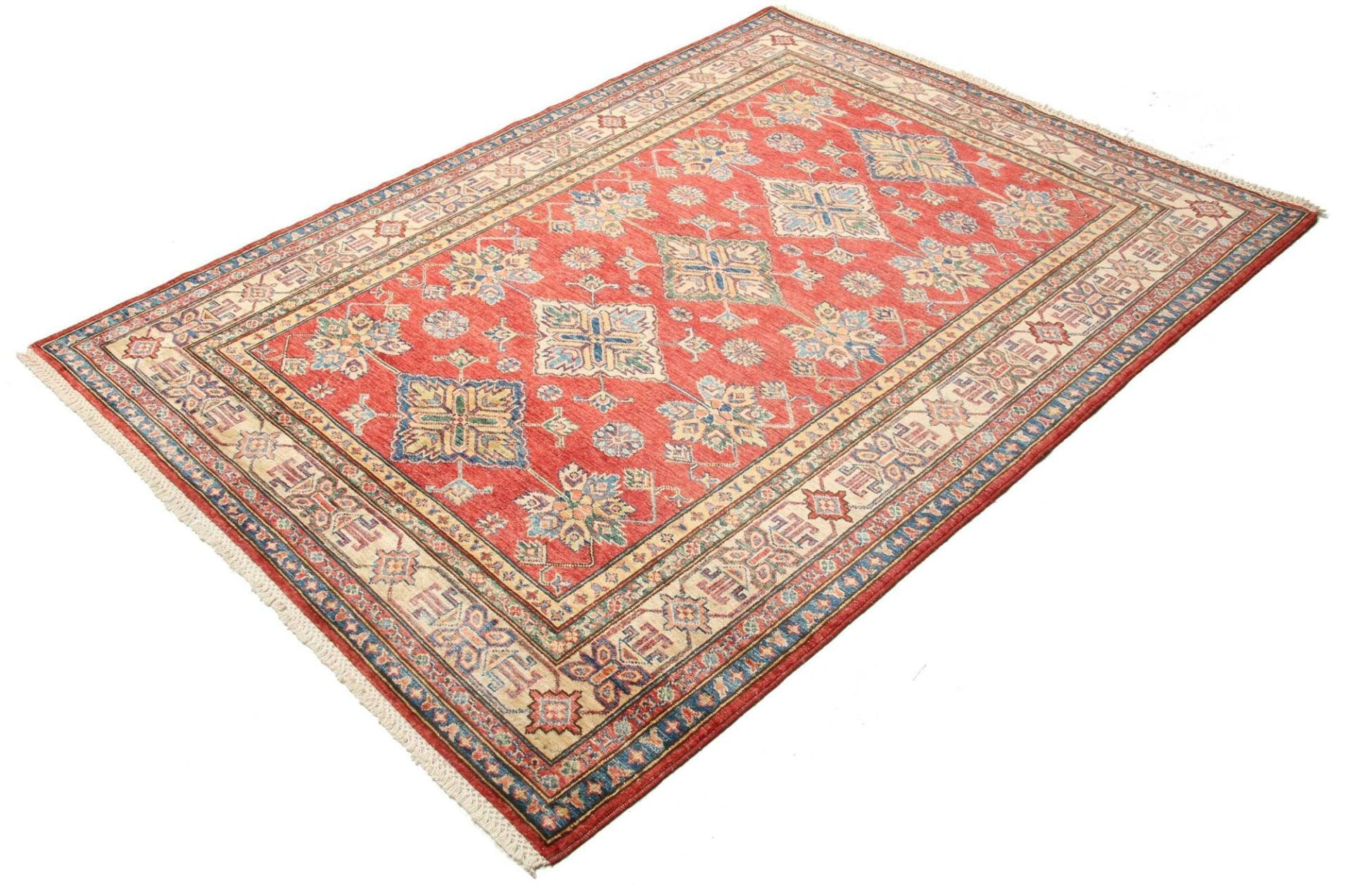 Kazak Orientteppich 152 × 204 cm aus Wolle, handgeknüpft