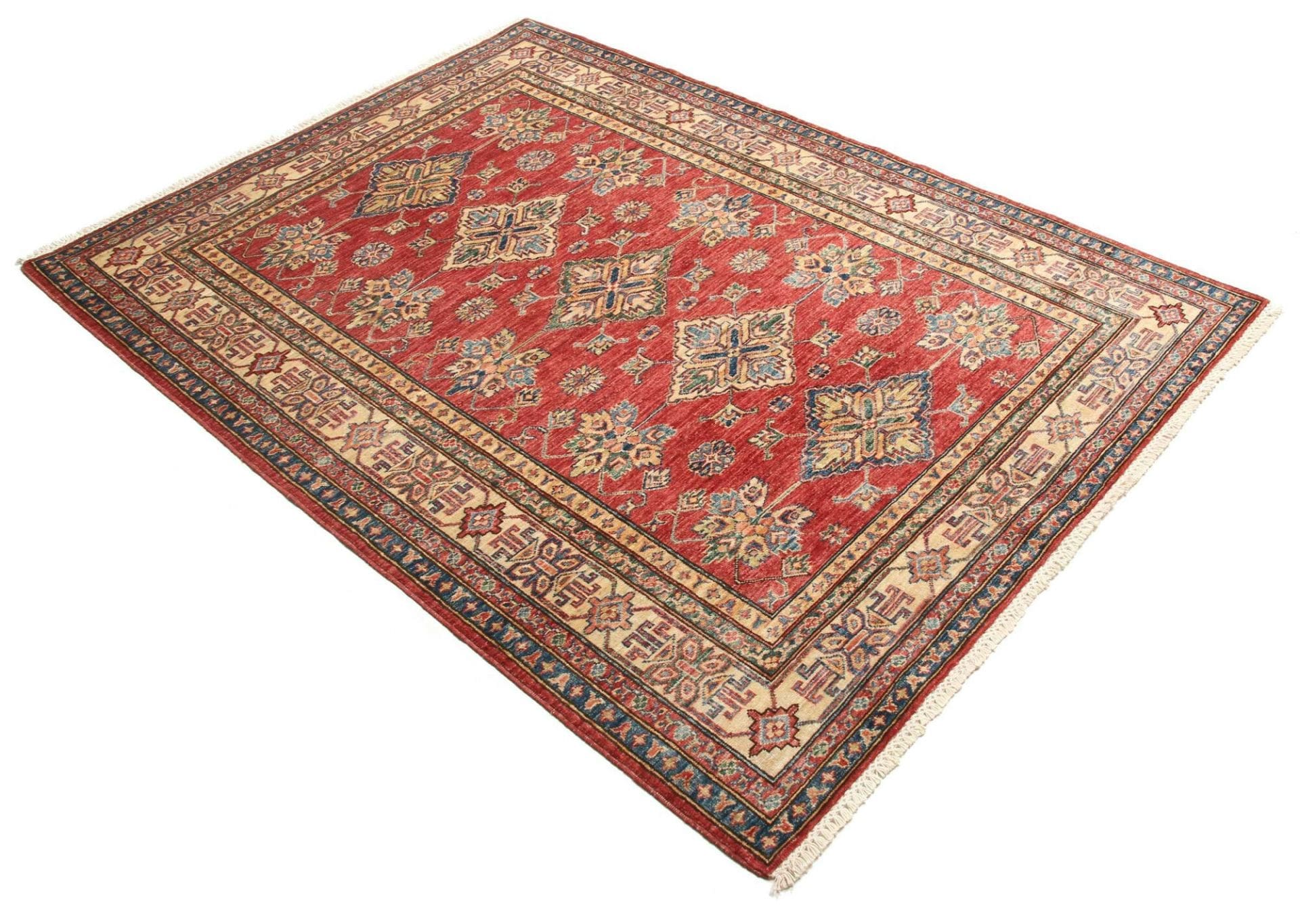 Kazak Orientteppich 152 × 204 cm aus Wolle, handgeknüpft