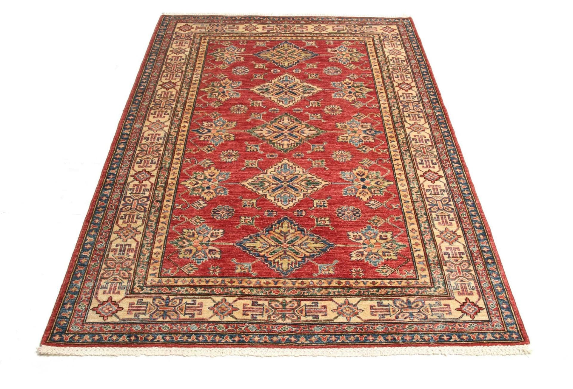 Kazak Orientteppich 152 × 204 cm aus Wolle, handgeknüpft