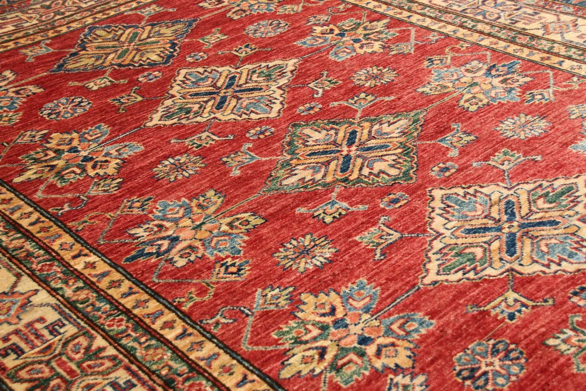 Kazak Orientteppich 152 × 204 cm aus Wolle, handgeknüpft