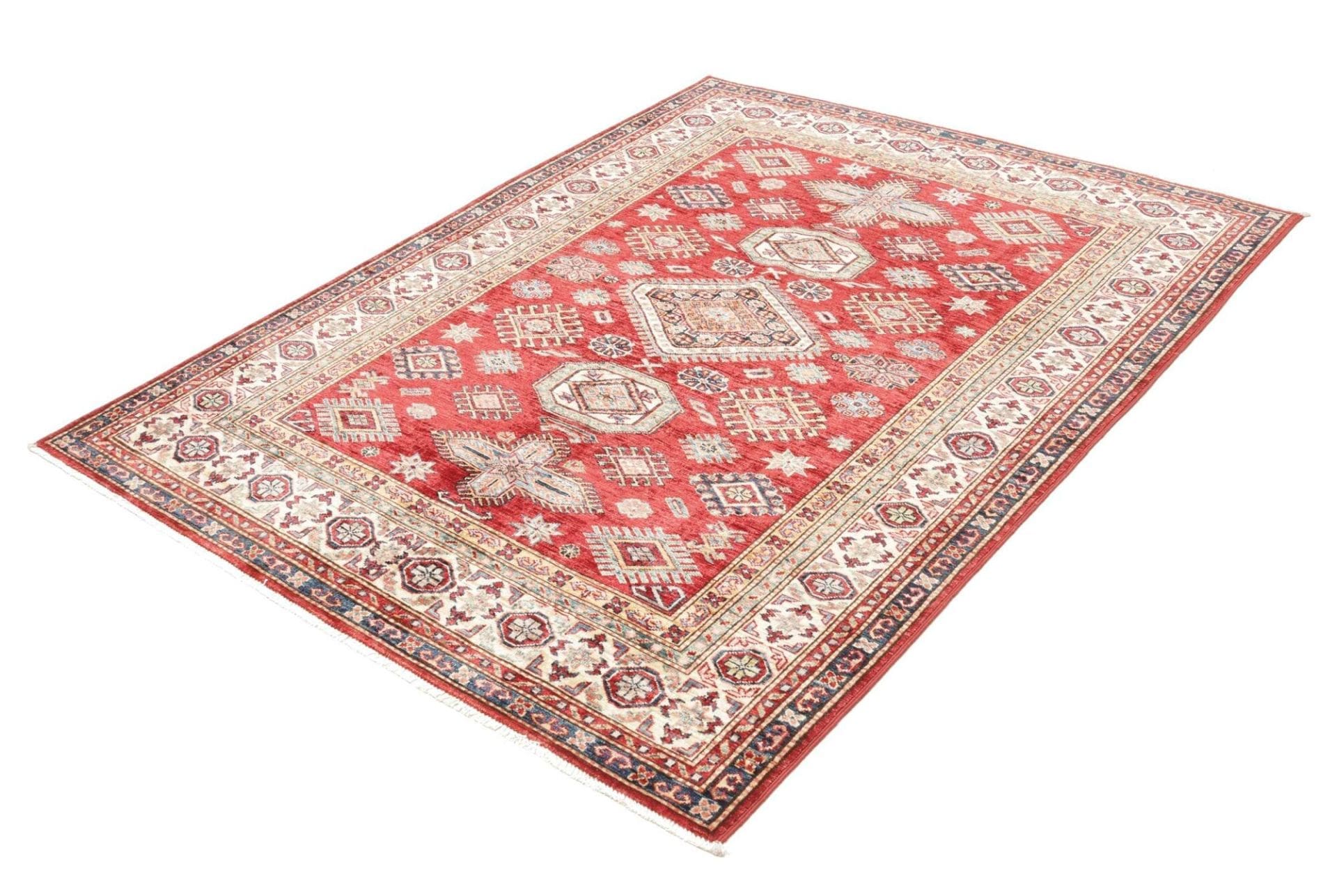 Kazak Orientteppich 148 × 190 cm aus Wolle, handgeknüpft