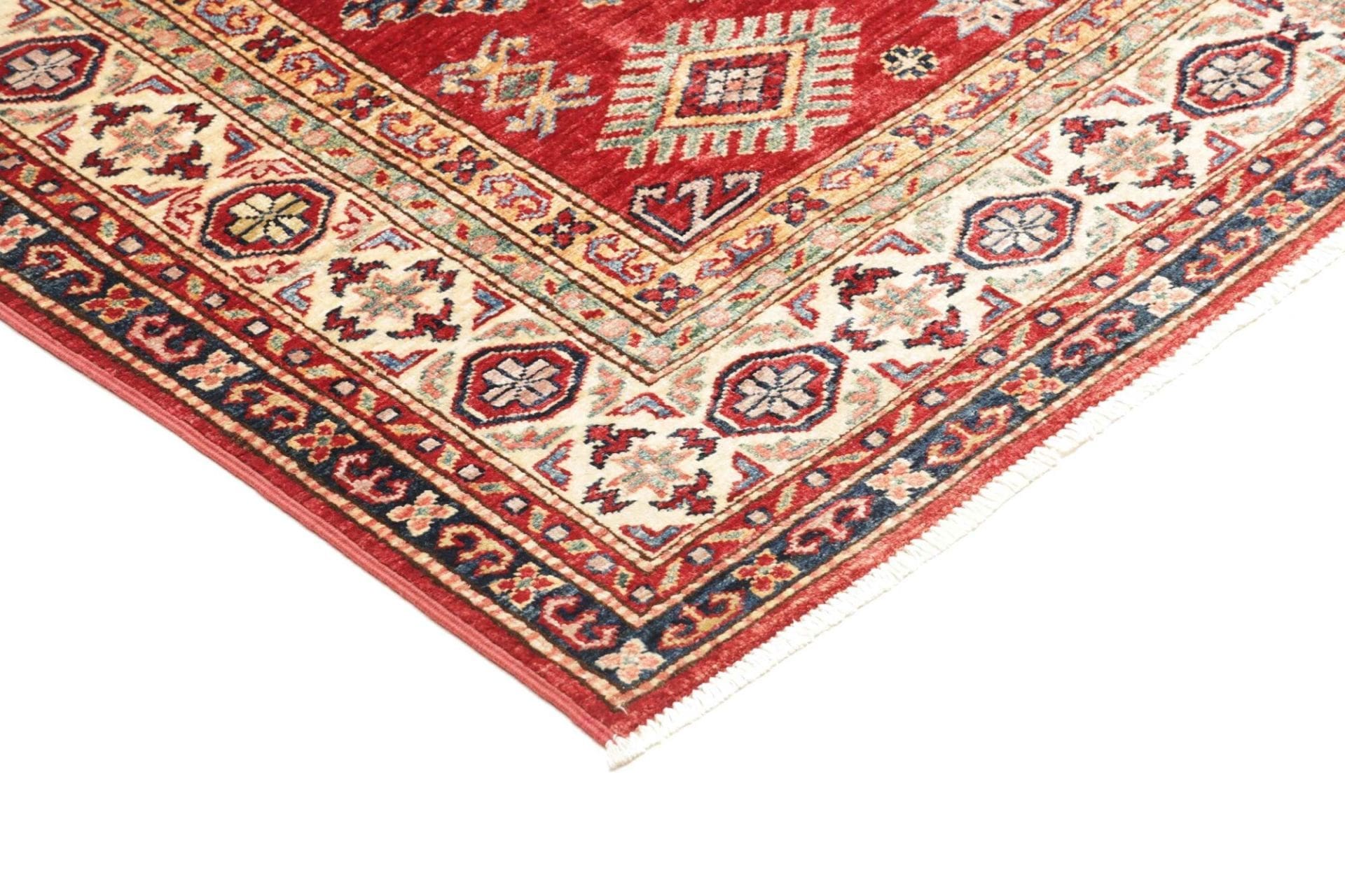 Kazak Orientteppich 148 × 190 cm aus Wolle, handgeknüpft