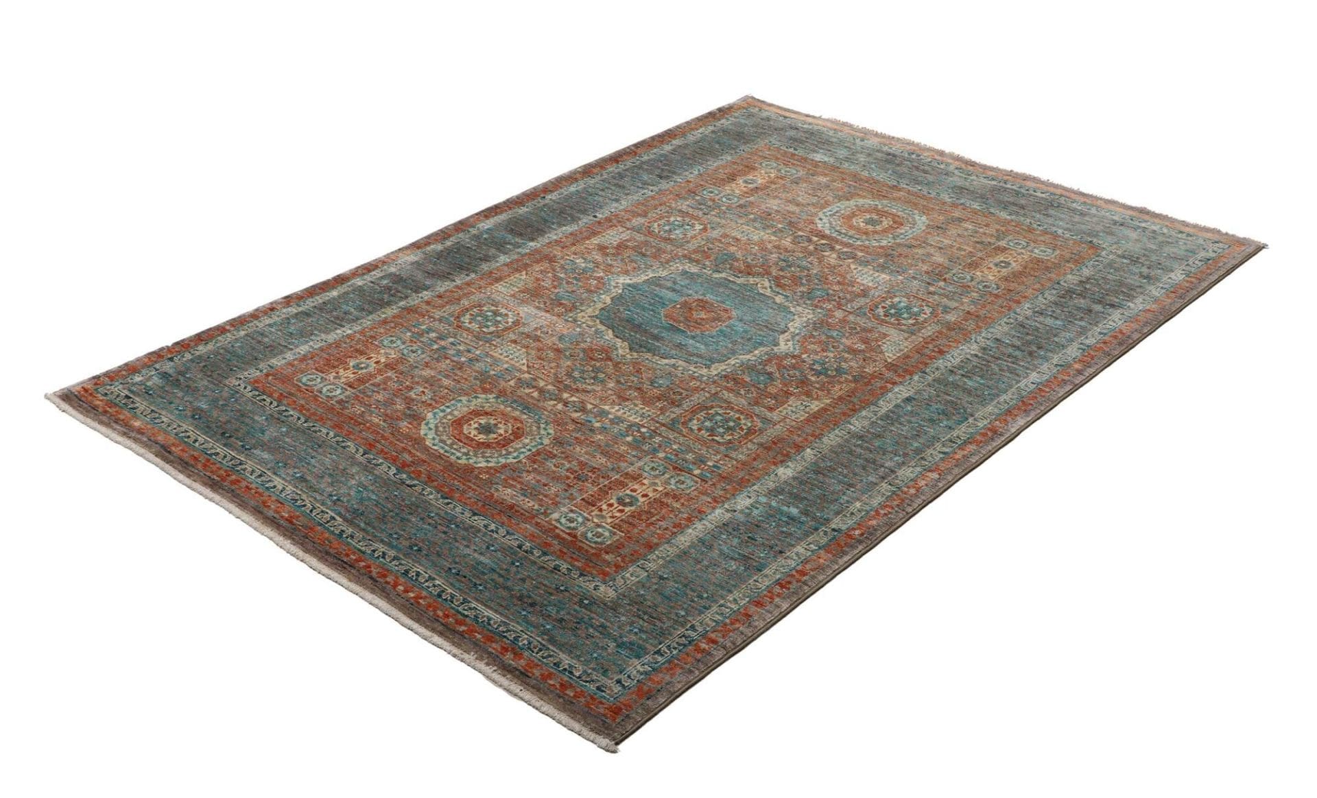 Handgeknüpfter Mamluk Orientteppich, 131 × 178 cm, Wolle