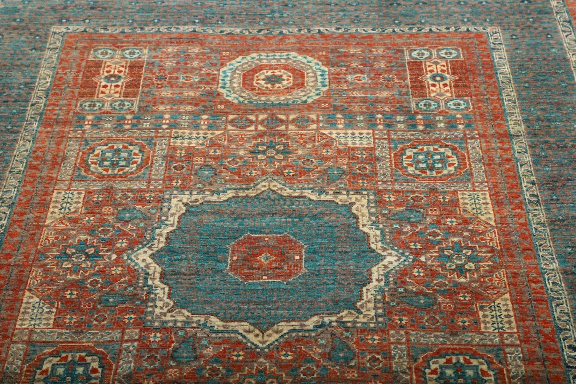 Handgeknüpfter Mamluk Orientteppich, 131 × 178 cm, Wolle