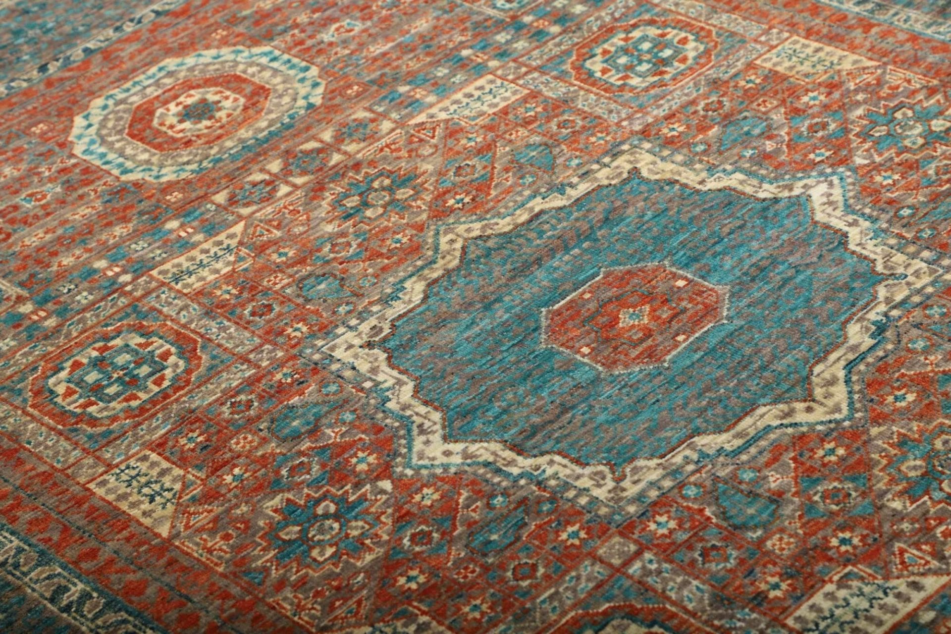 Handgeknüpfter Mamluk Orientteppich, 131 × 178 cm, Wolle