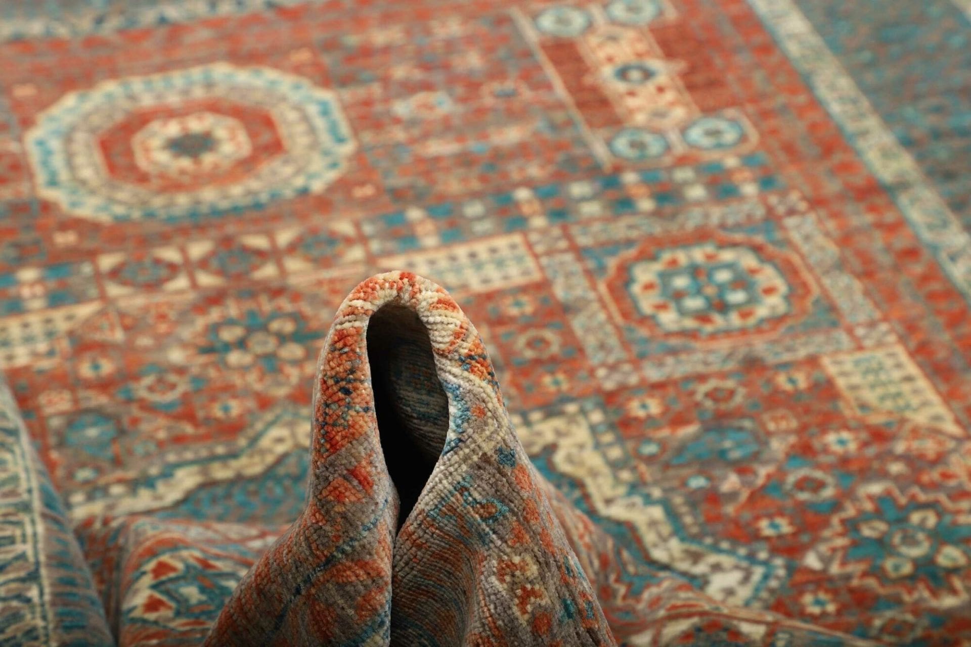Handgeknüpfter Mamluk Orientteppich, 131 × 178 cm, Wolle