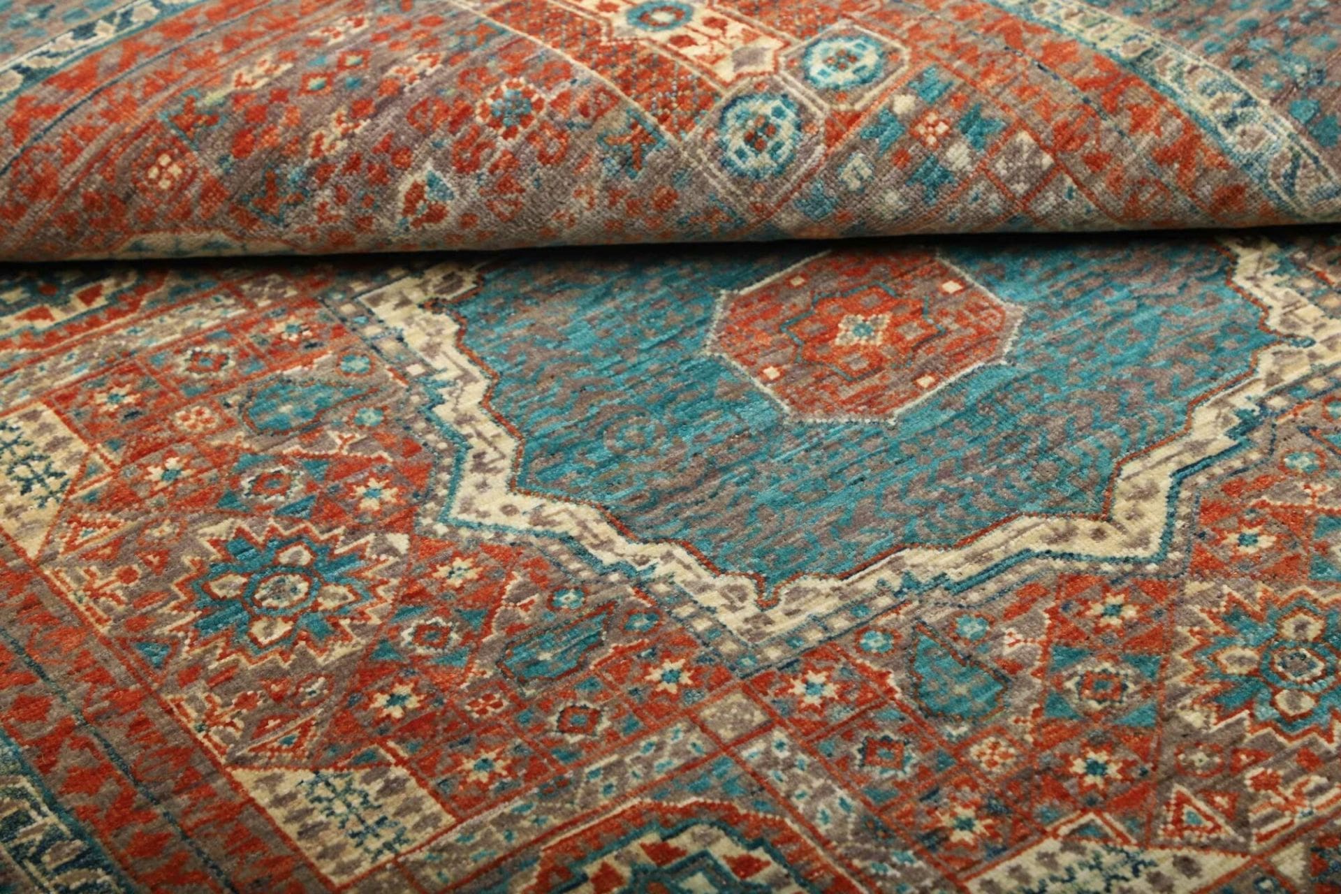 Handgeknüpfter Mamluk Orientteppich, 131 × 178 cm, Wolle