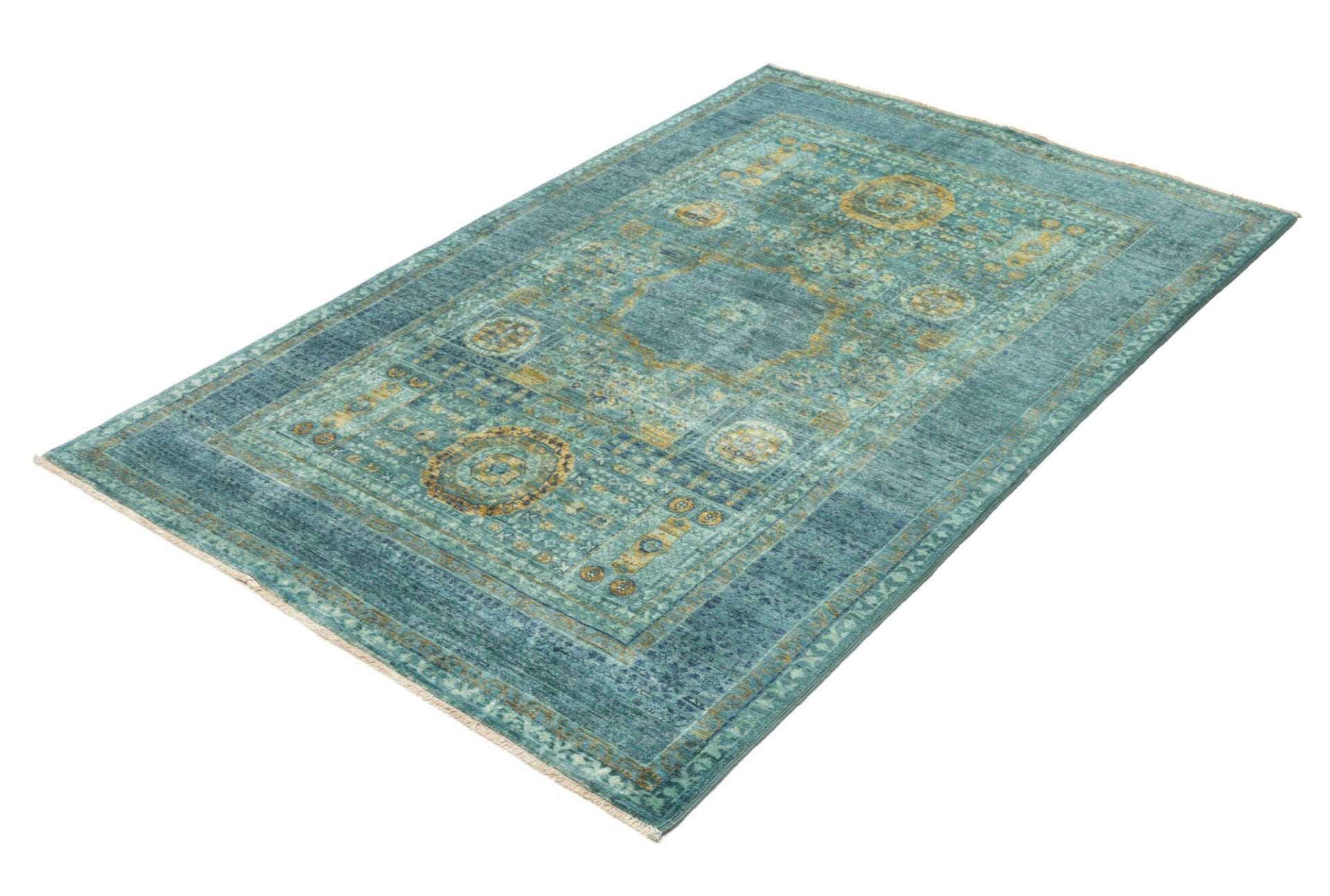 Mamluk Orientteppich 123 × 186 cm aus Wolle, handgeknüpft