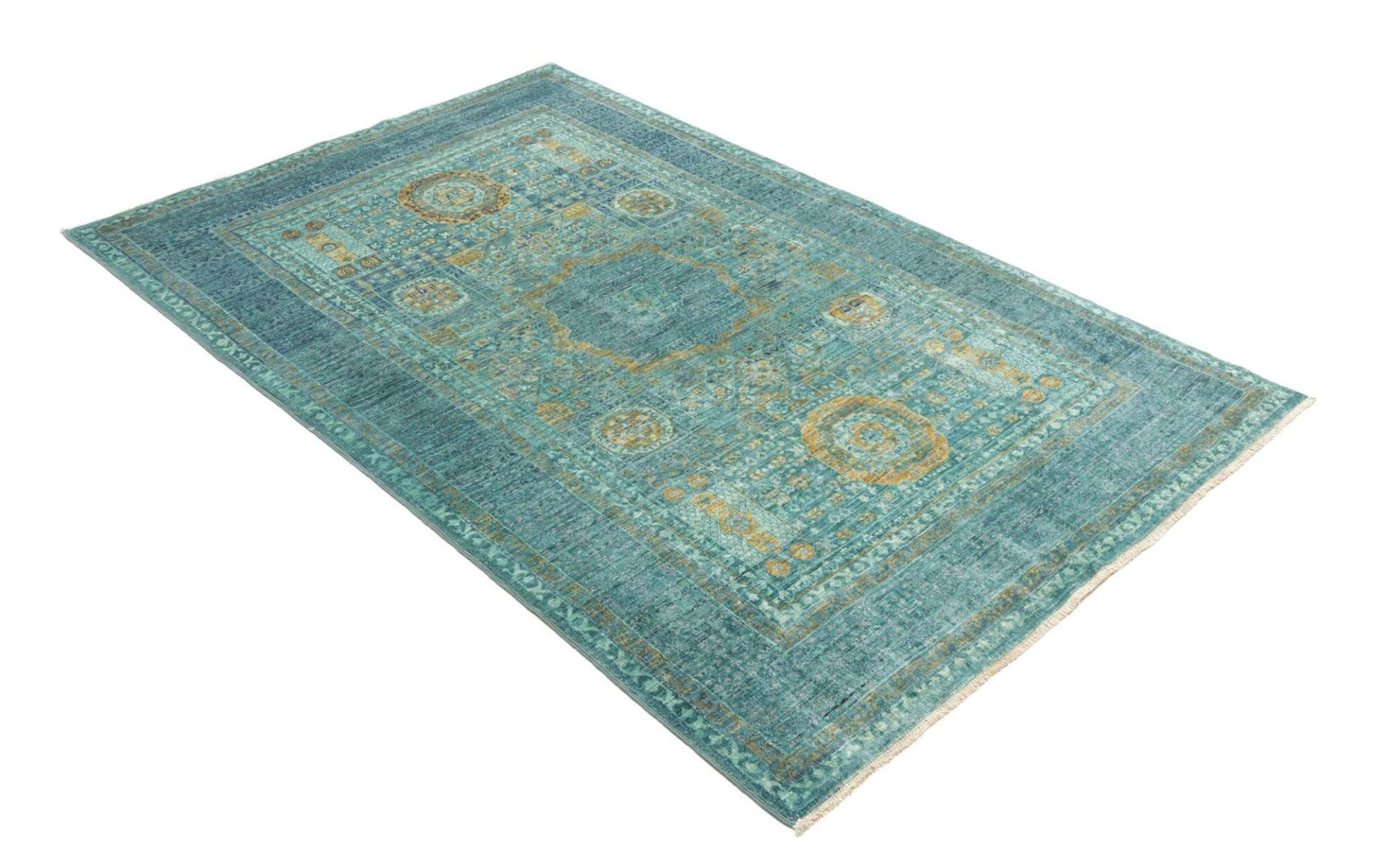 Mamluk Orientteppich 123 × 186 cm aus Wolle, handgeknüpft