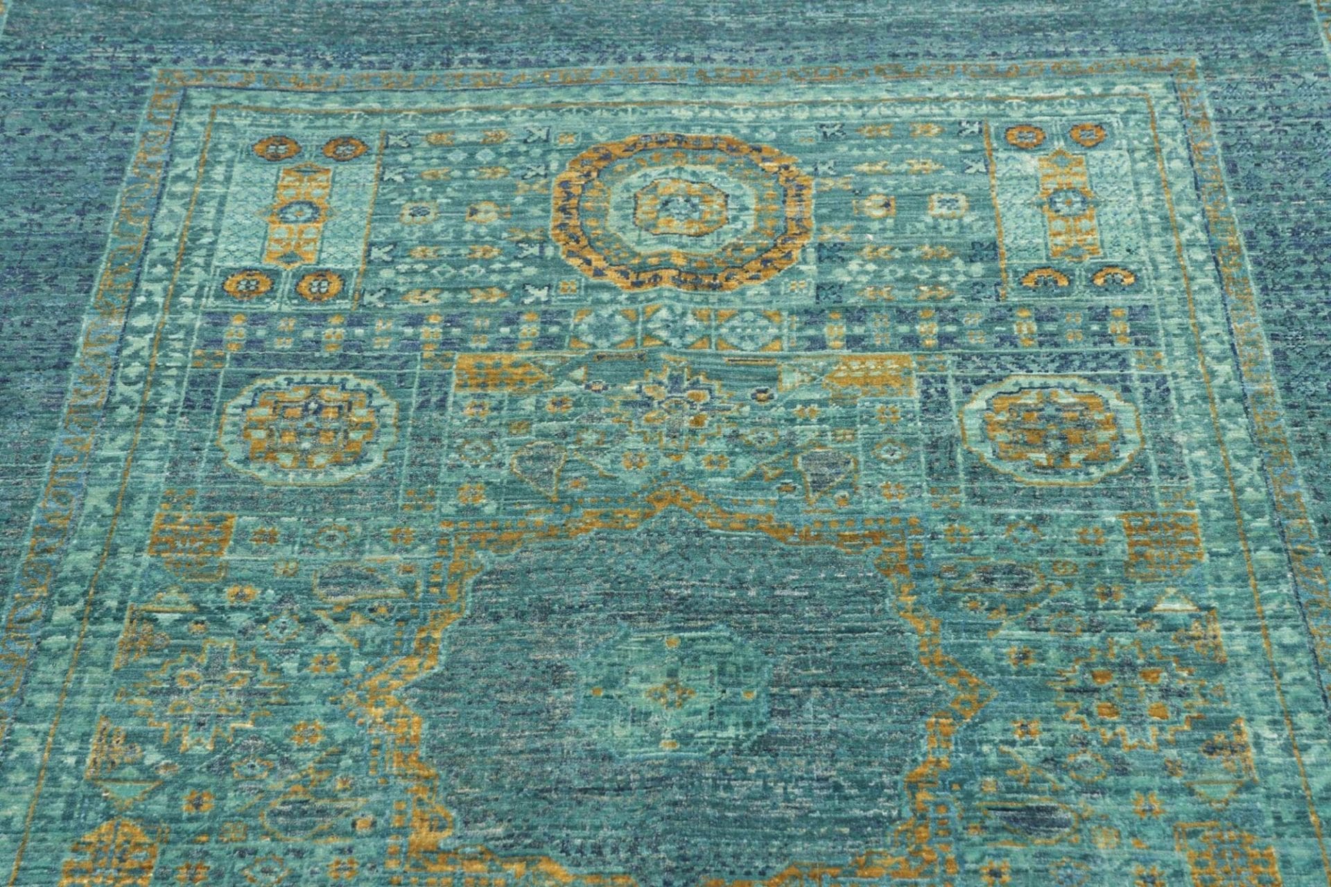 Mamluk Orientteppich 123 × 186 cm aus Wolle, handgeknüpft