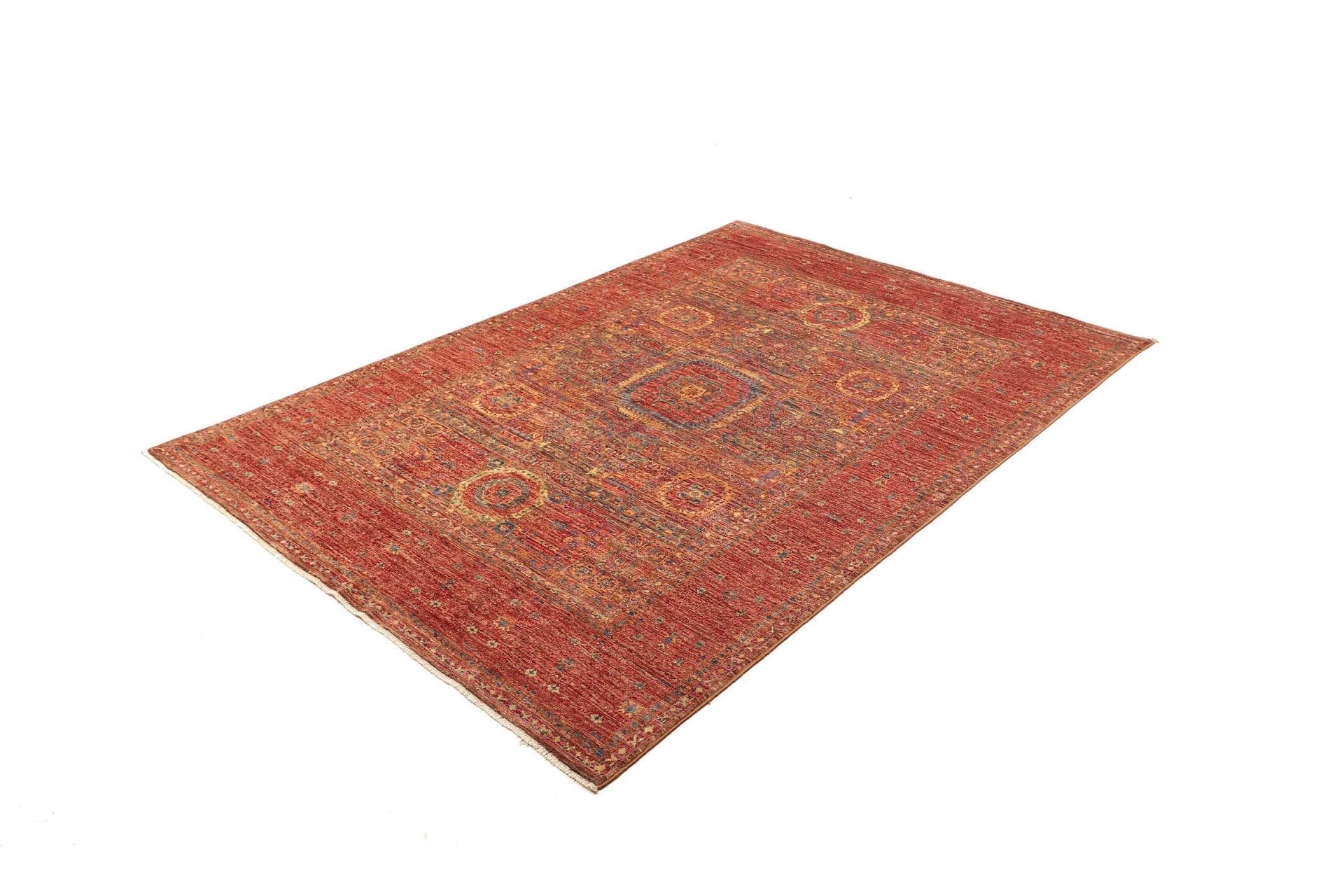 Mamluk Orientteppich 148 × 205 cm aus Wolle, handgeknüpft
