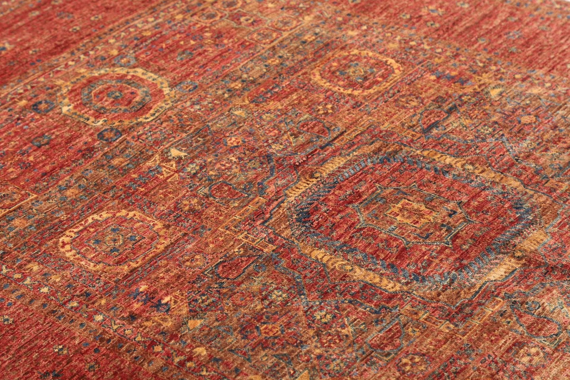 Mamluk Orientteppich 148 × 205 cm aus Wolle, handgeknüpft