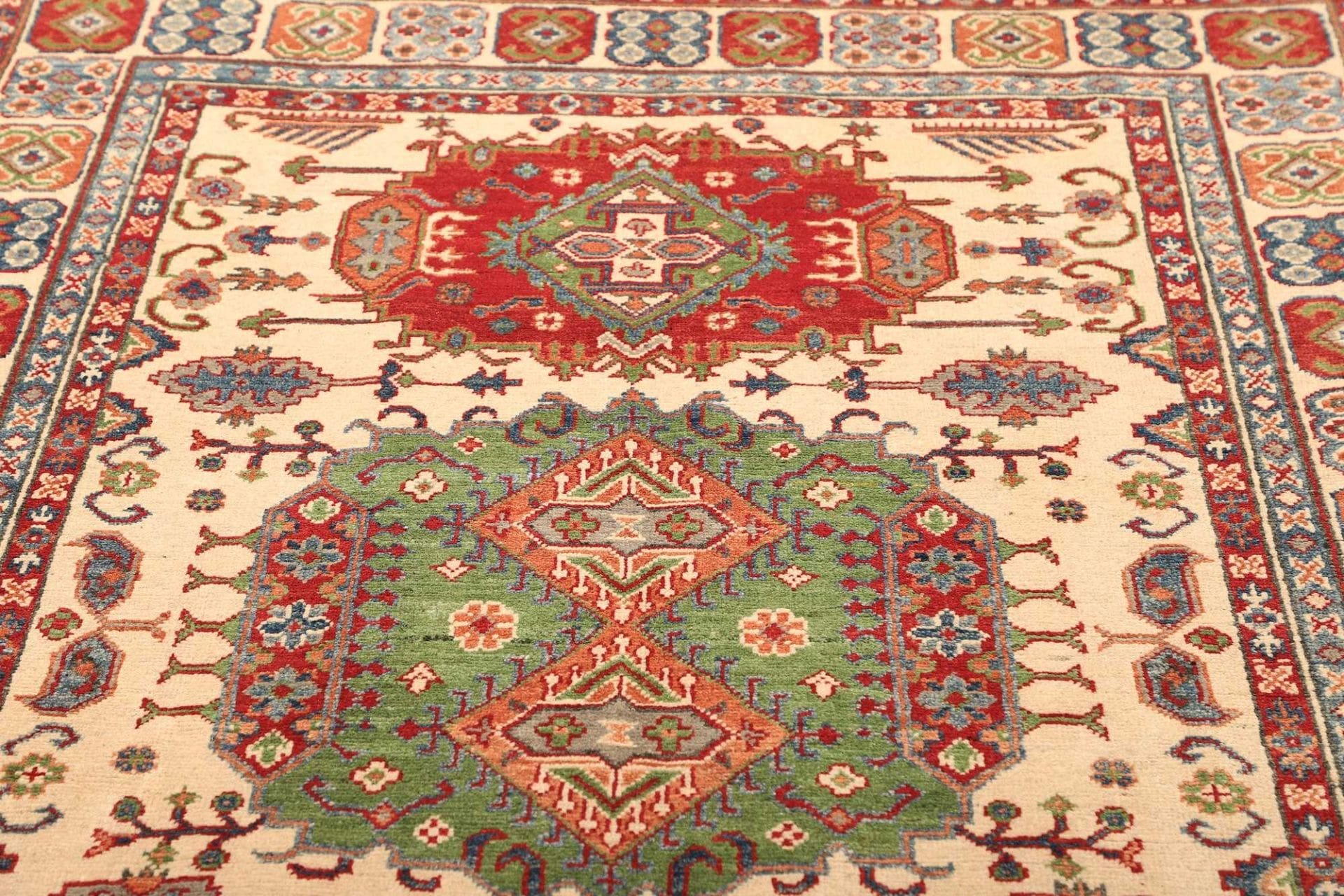 Kazak Orientteppich aus Pakistan, 150 × 210 cm