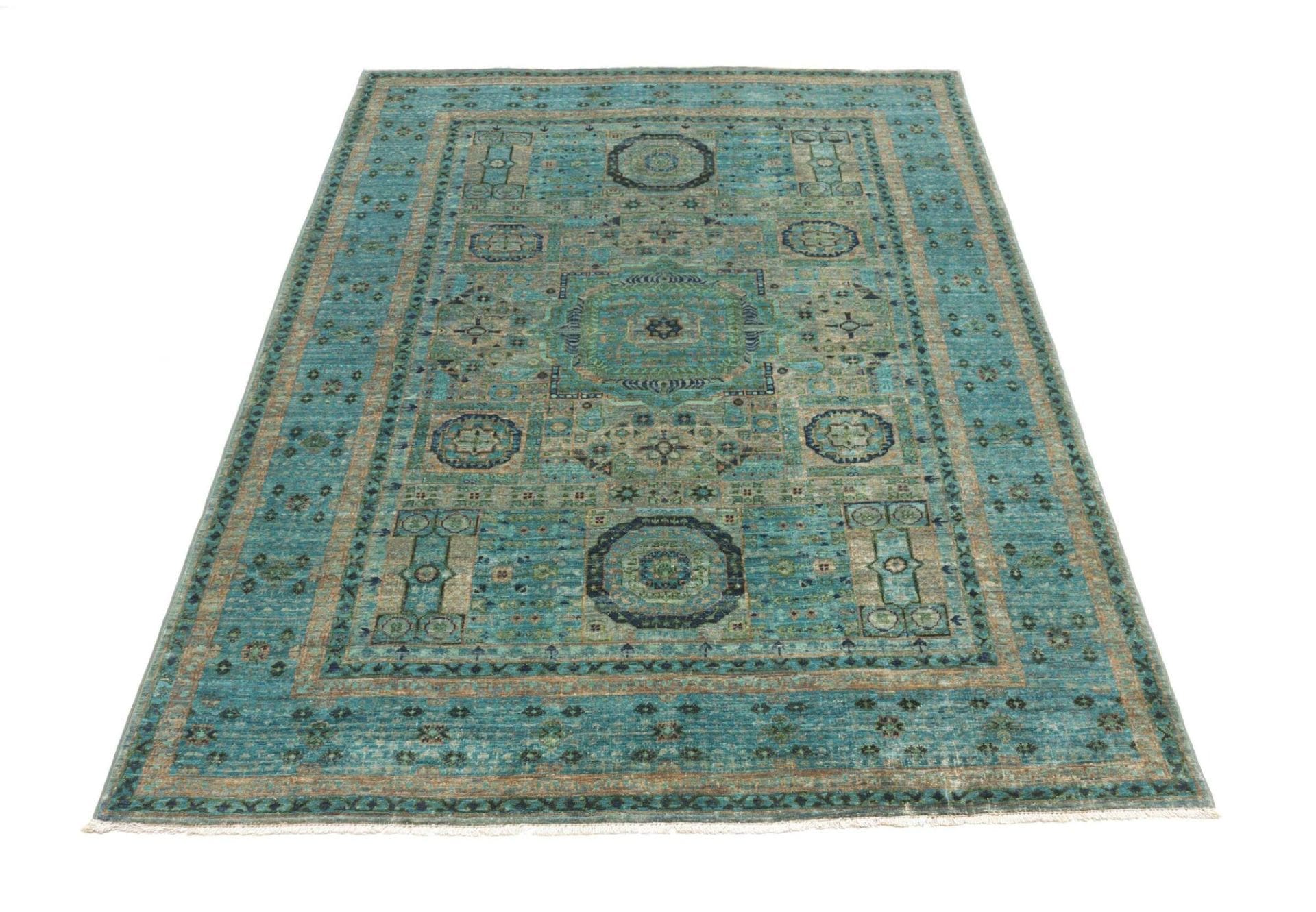 Handgeknüpfter Mamluk Orientteppich 128 × 181 cm