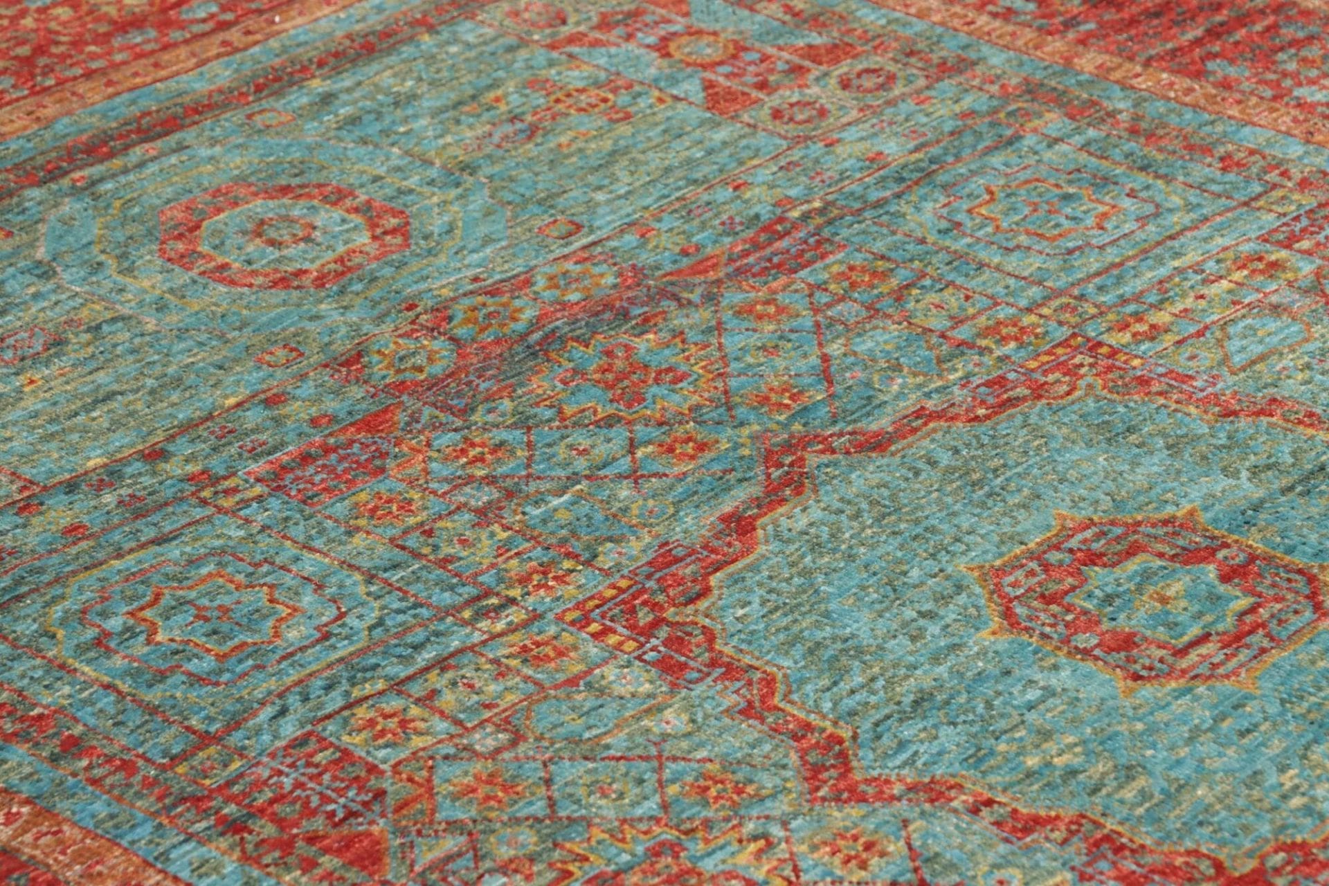 Handgeknüpfter Mamluk Orientteppich, 129 × 182 cm, Wolle