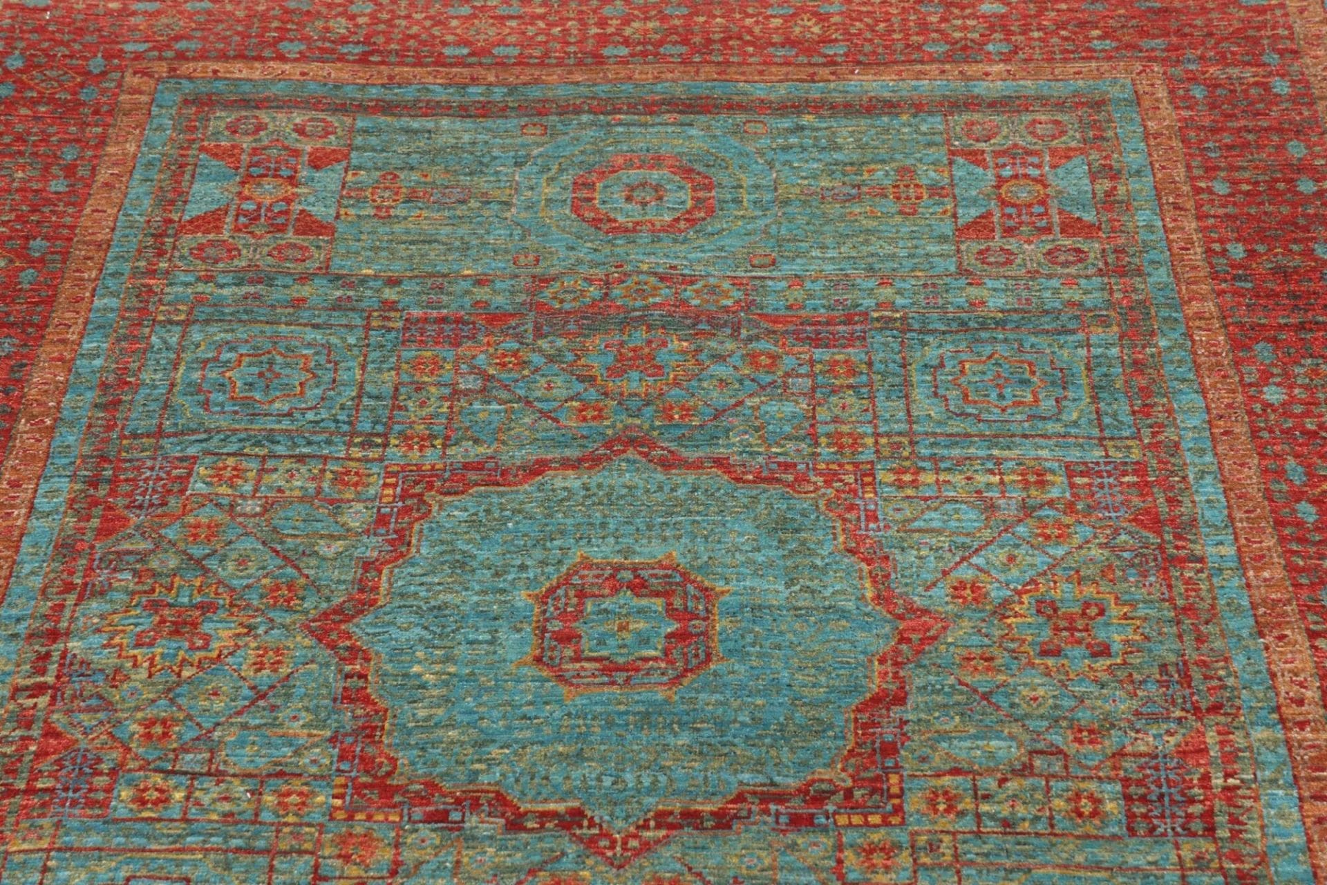 Handgeknüpfter Mamluk Orientteppich, 129 × 182 cm, Wolle