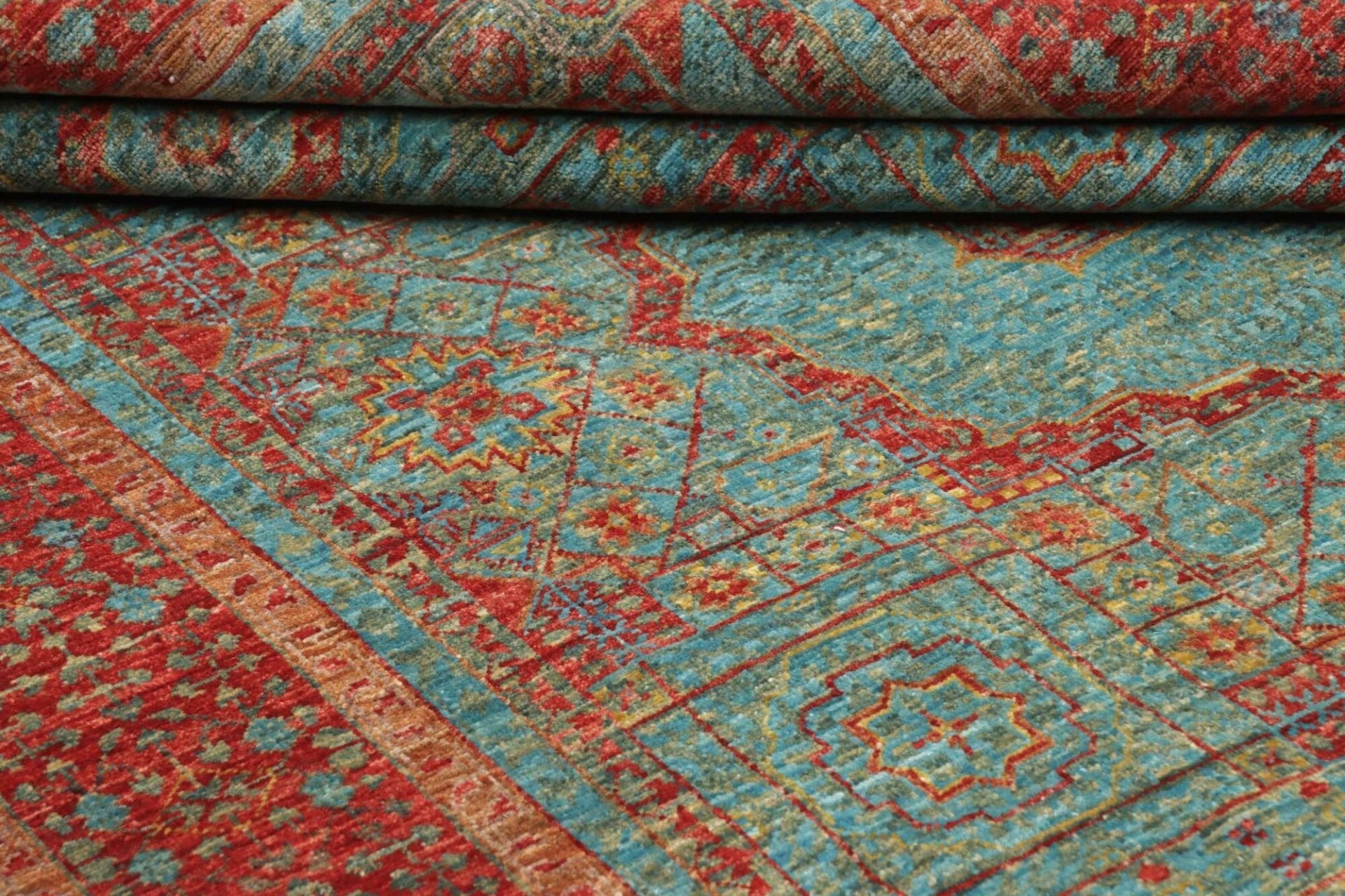 Handgeknüpfter Mamluk Orientteppich, 129 × 182 cm, Wolle