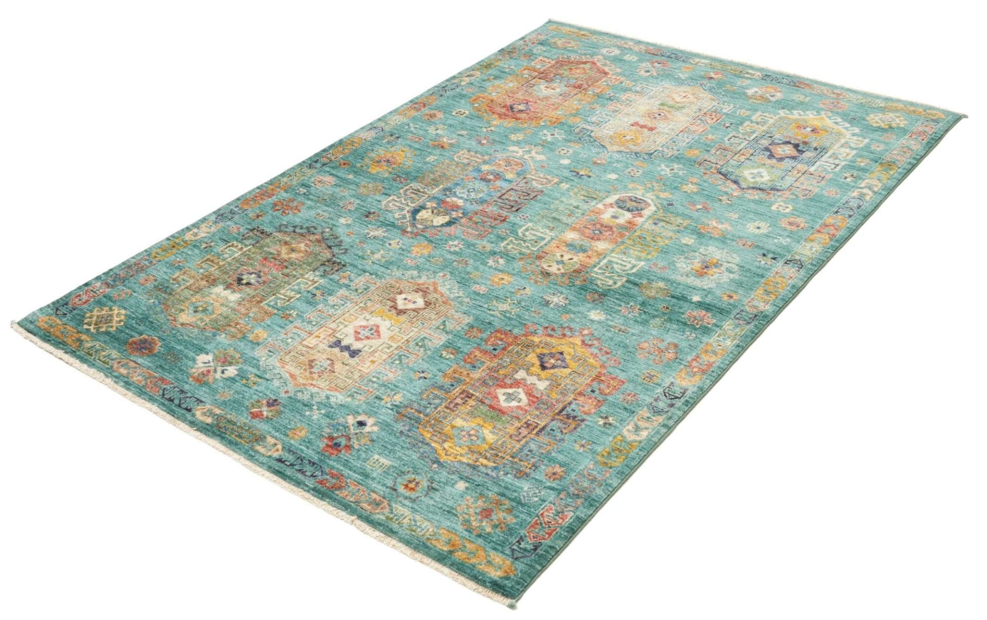 Handgeknüpfter Samarkand Orientteppich 129 × 189 cm