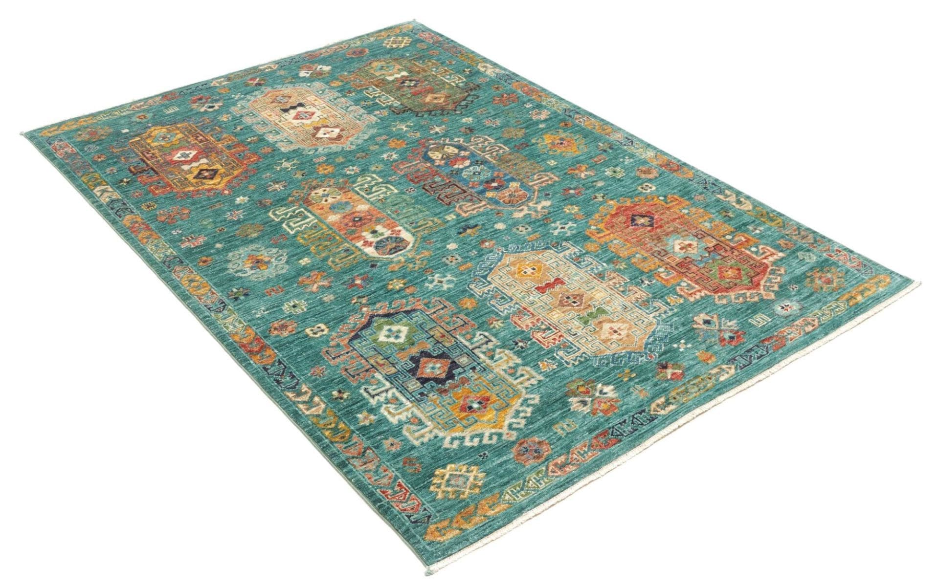 Handgeknüpfter Samarkand Orientteppich 129 × 189 cm