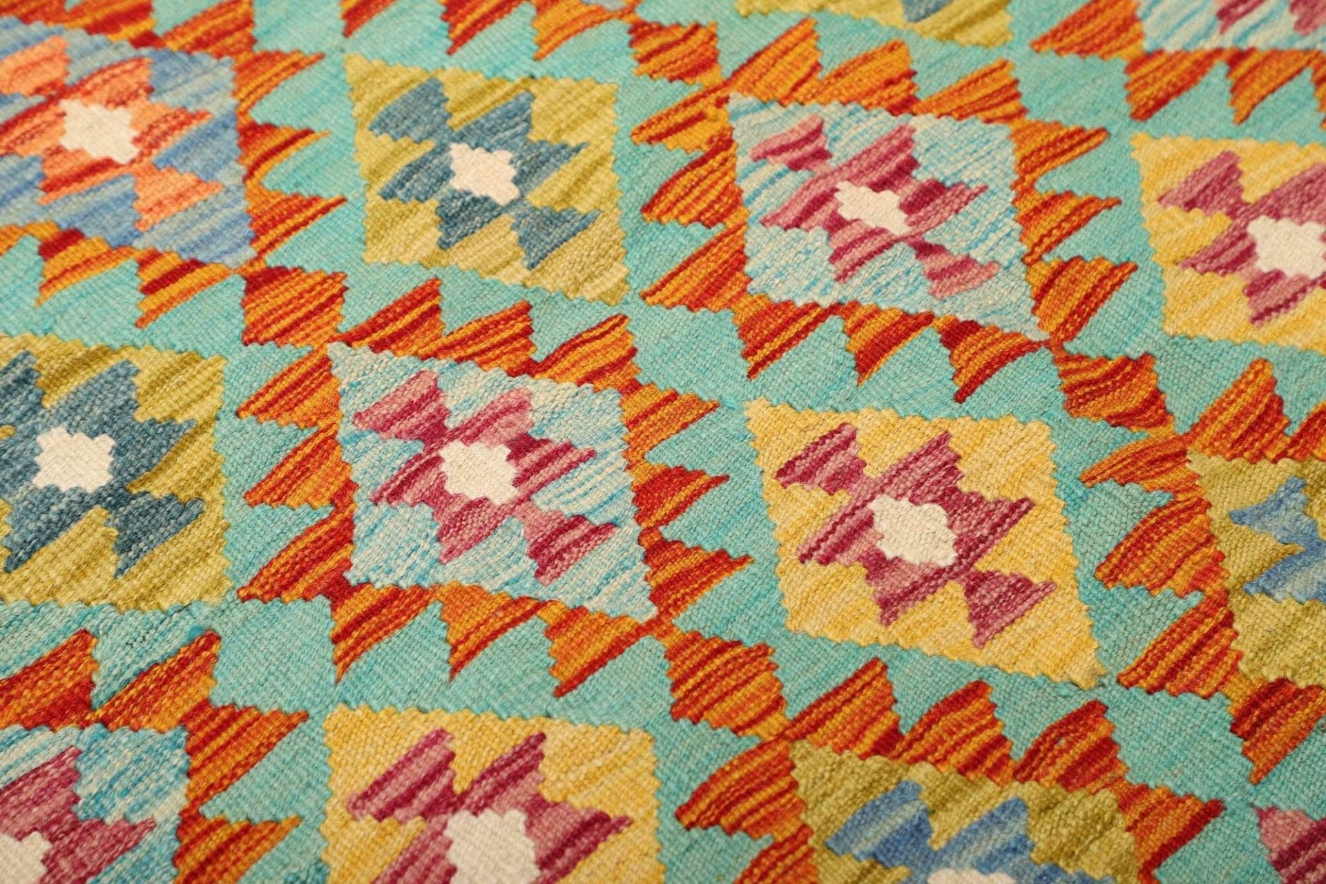 Kelim 159 × 198 cm aus Wolle, handgewebt