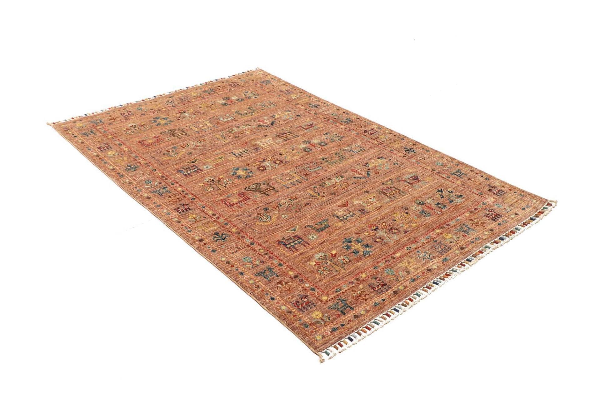 Samarkand Orientteppich 126 × 180 cm aus Wolle, handgeknüpft
