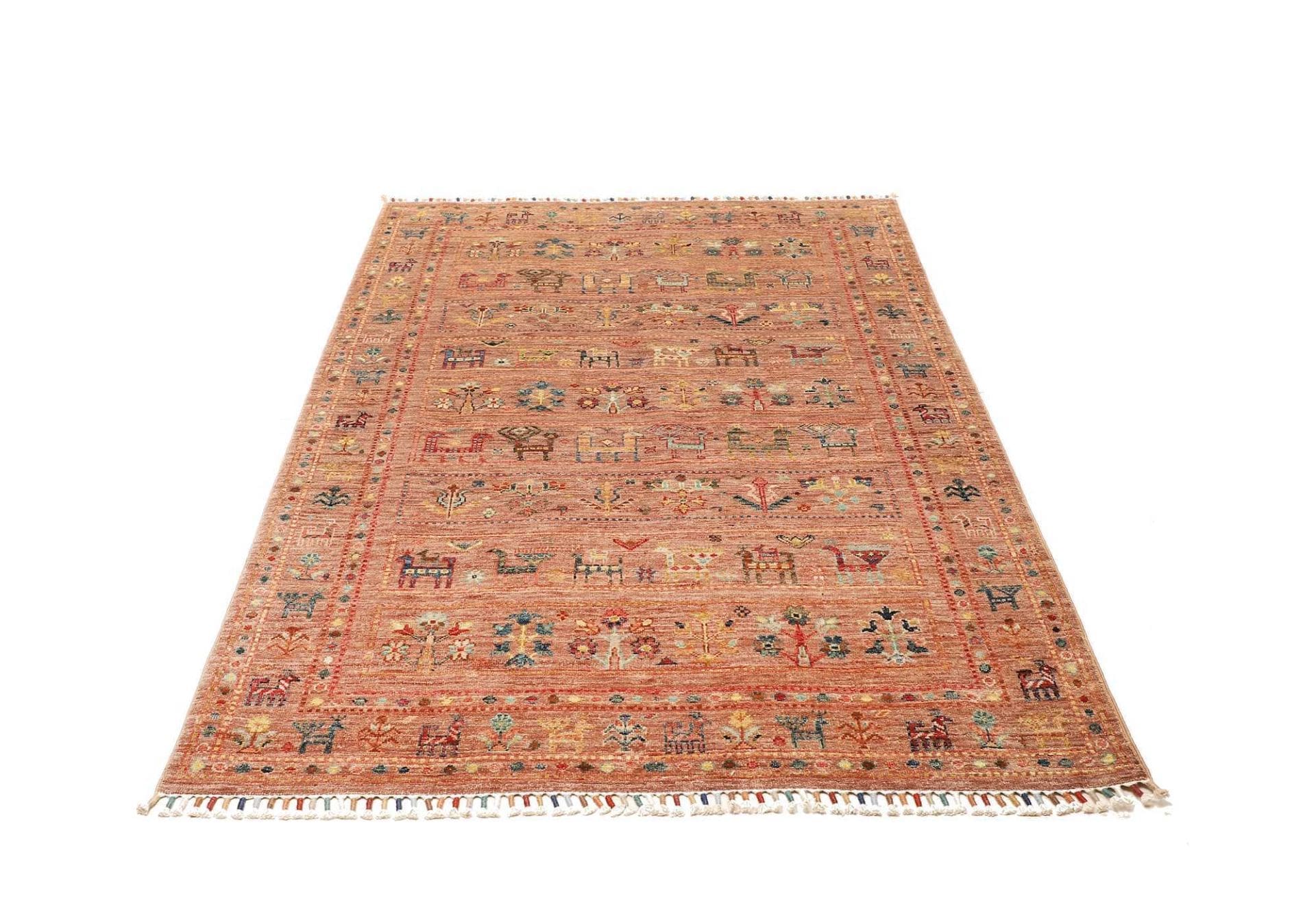Samarkand Orientteppich 126 × 180 cm aus Wolle, handgeknüpft