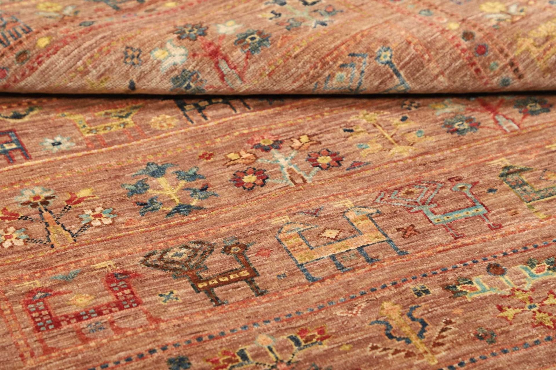Samarkand Orientteppich 126 × 180 cm aus Wolle, handgeknüpft