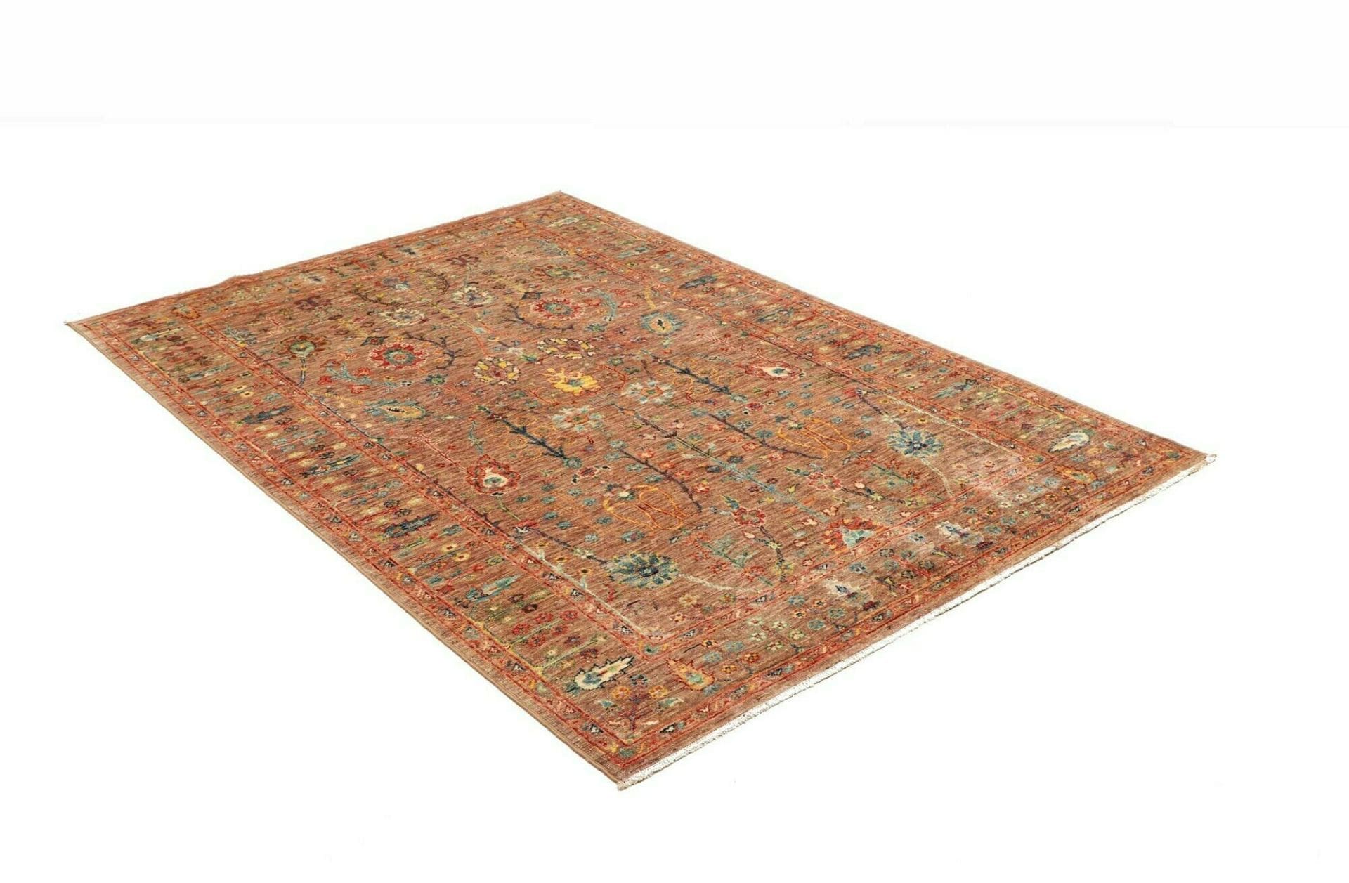 Samarkand Orientteppich 127 × 183 cm aus Wolle, handgeknüpft