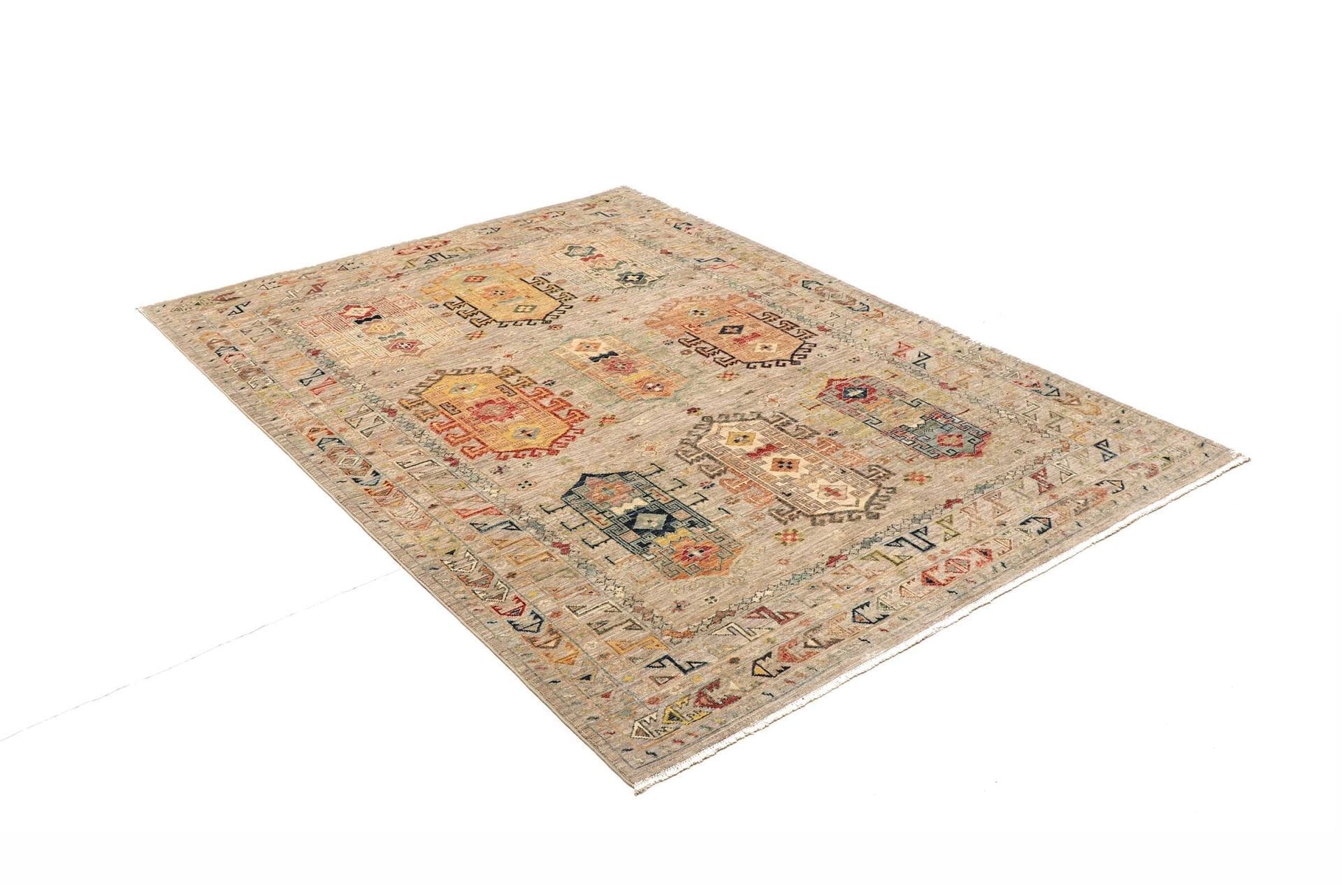 Handgeknüpfter Samarkand Orientteppich 151 × 195 cm