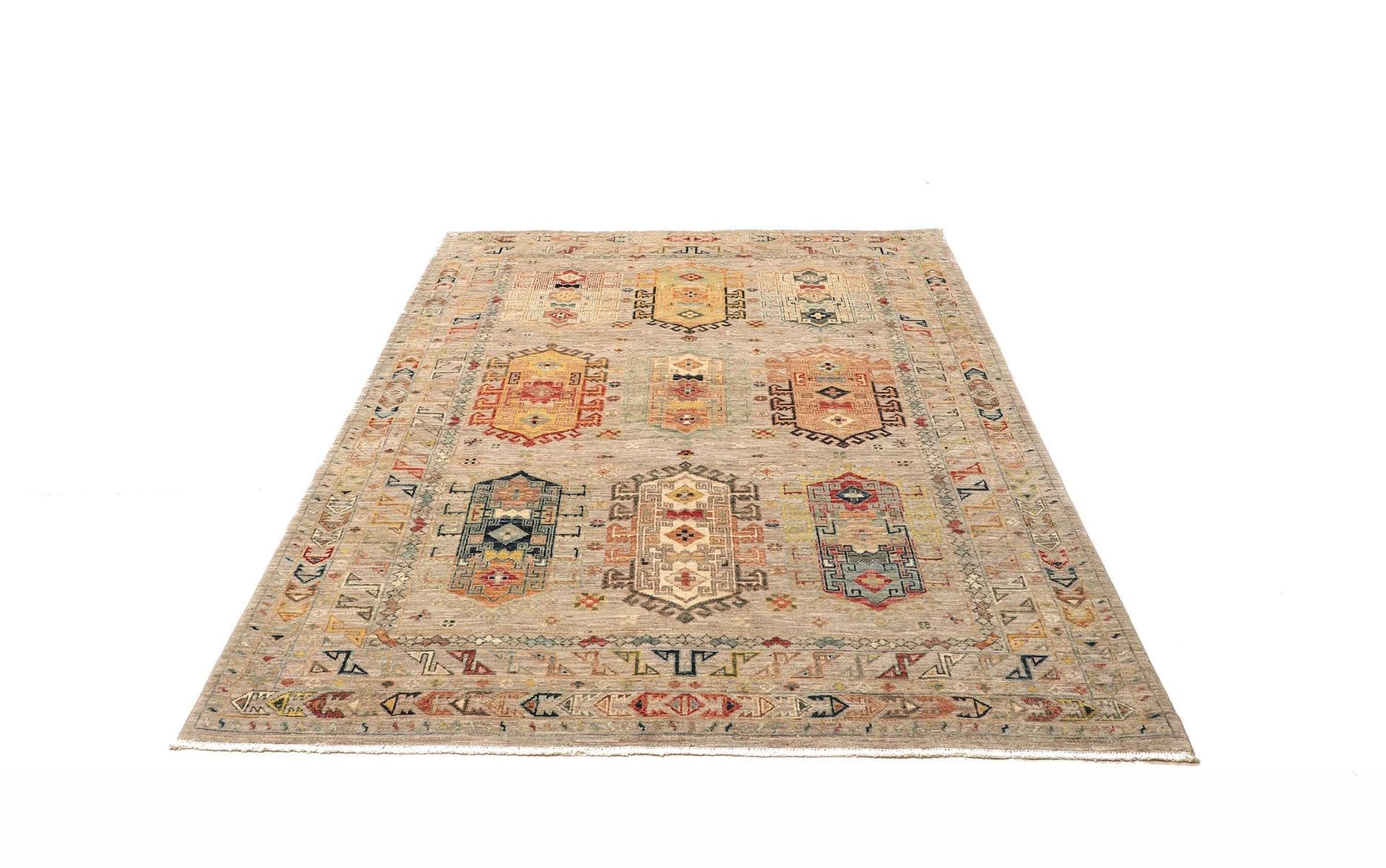 Handgeknüpfter Samarkand Orientteppich 151 × 195 cm