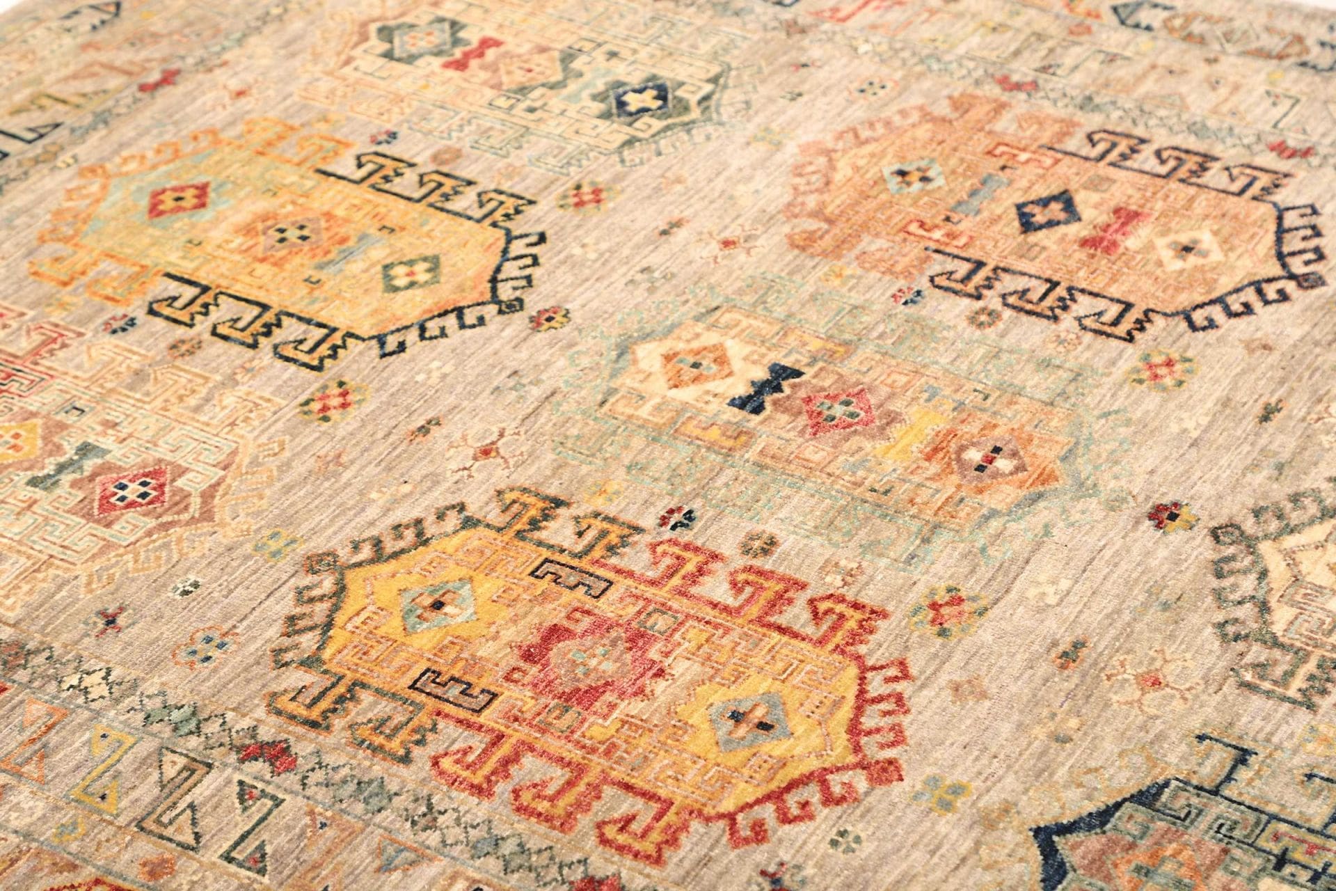 Handgeknüpfter Samarkand Orientteppich 151 × 195 cm