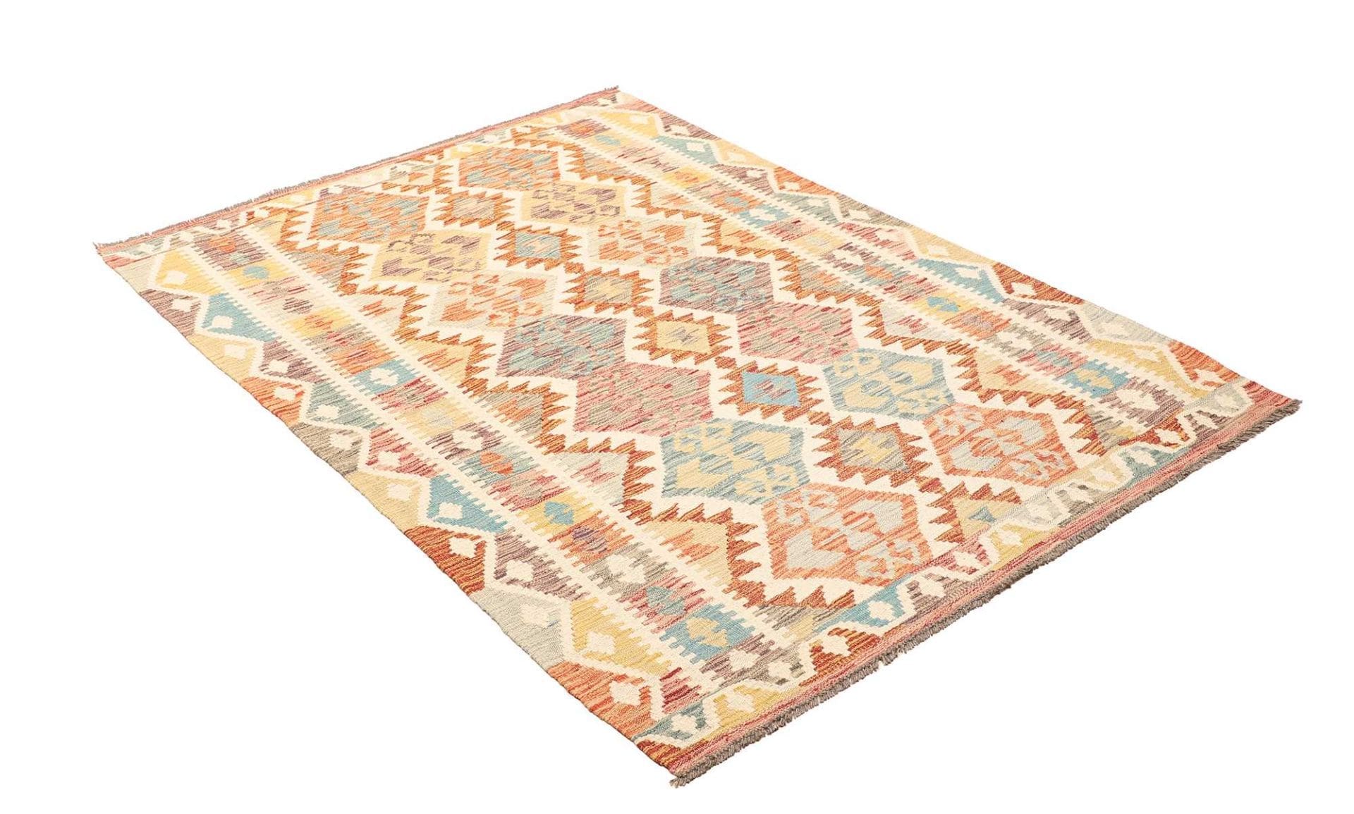 Kelim 127 × 175 cm aus Wolle, handgewebt