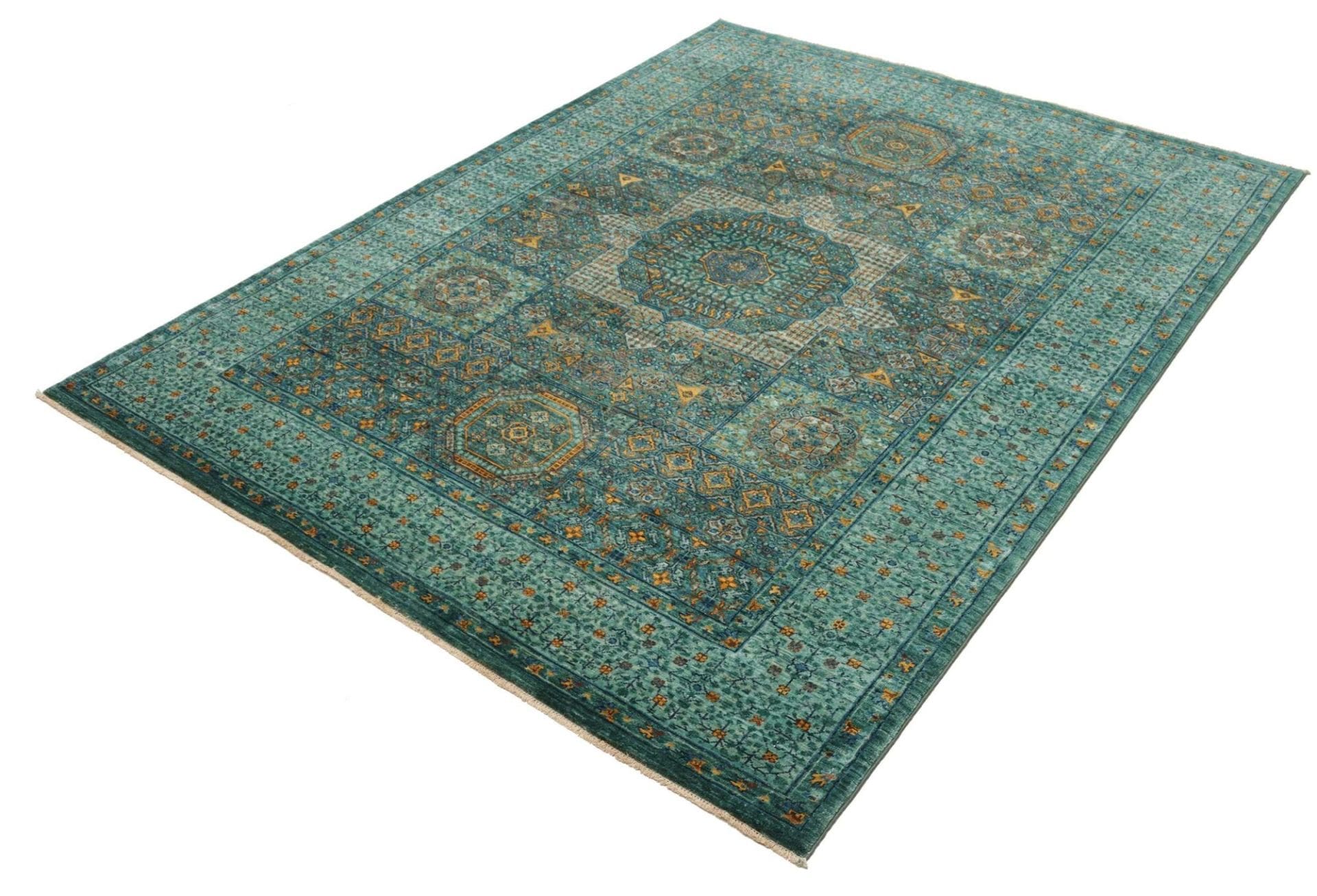 Handgeknüpfter Mamluk Orientteppich, 160 × 203 cm, Wolle