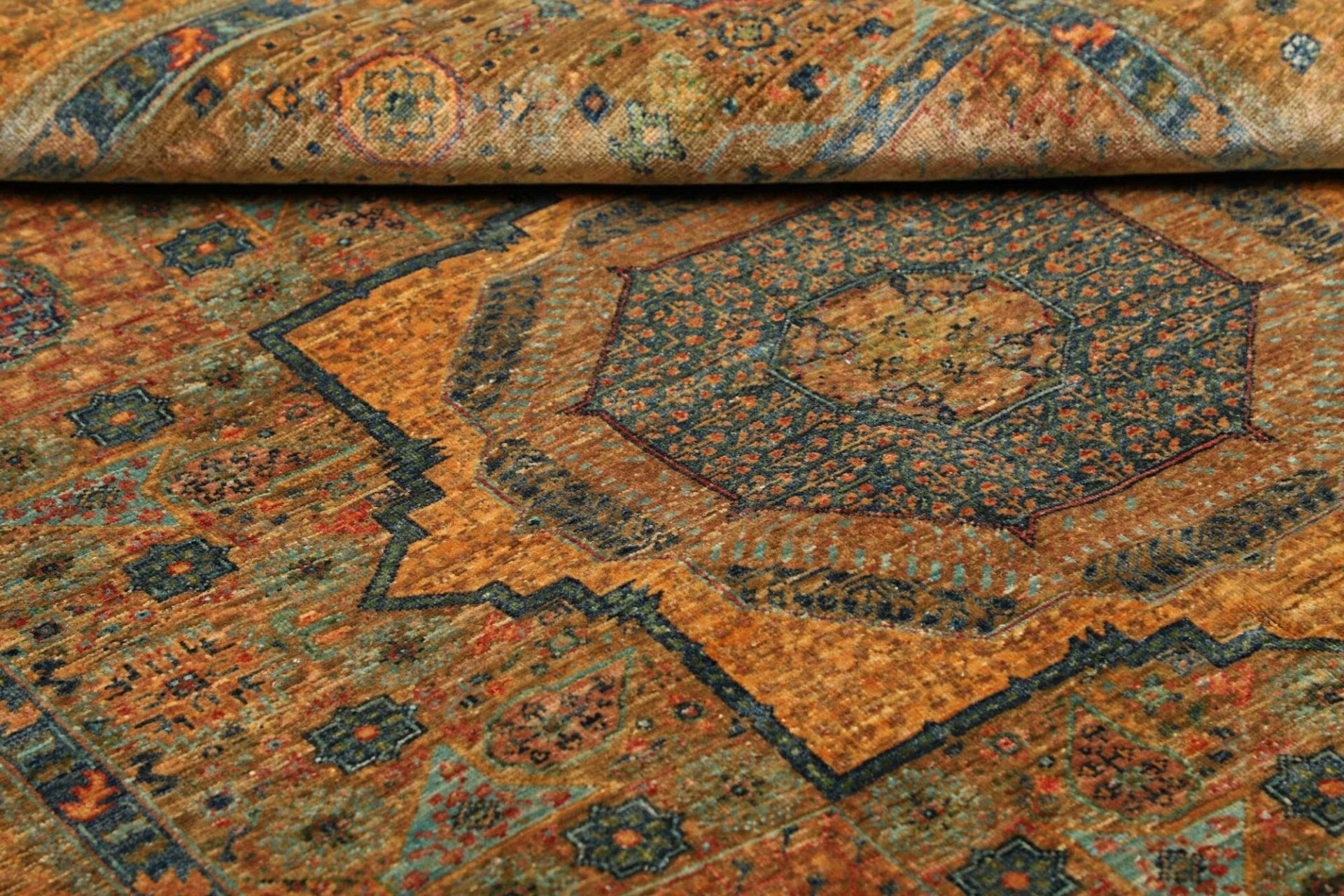 Mamluk Orientteppich 157 × 205 cm aus Wolle, handgeknüpft
