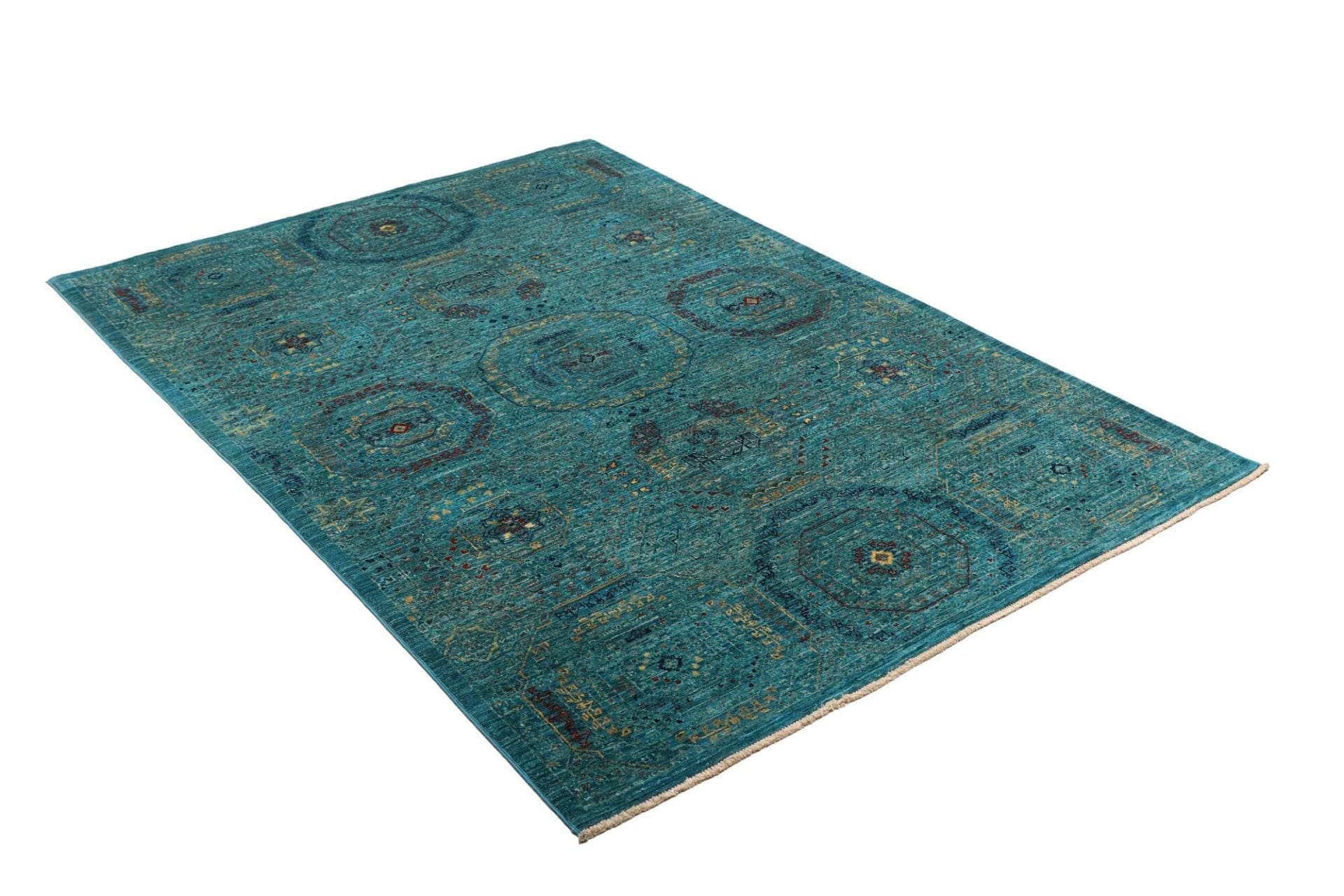 Mamluk Orientteppich 129 × 183 cm aus Wolle, handgeknüpft