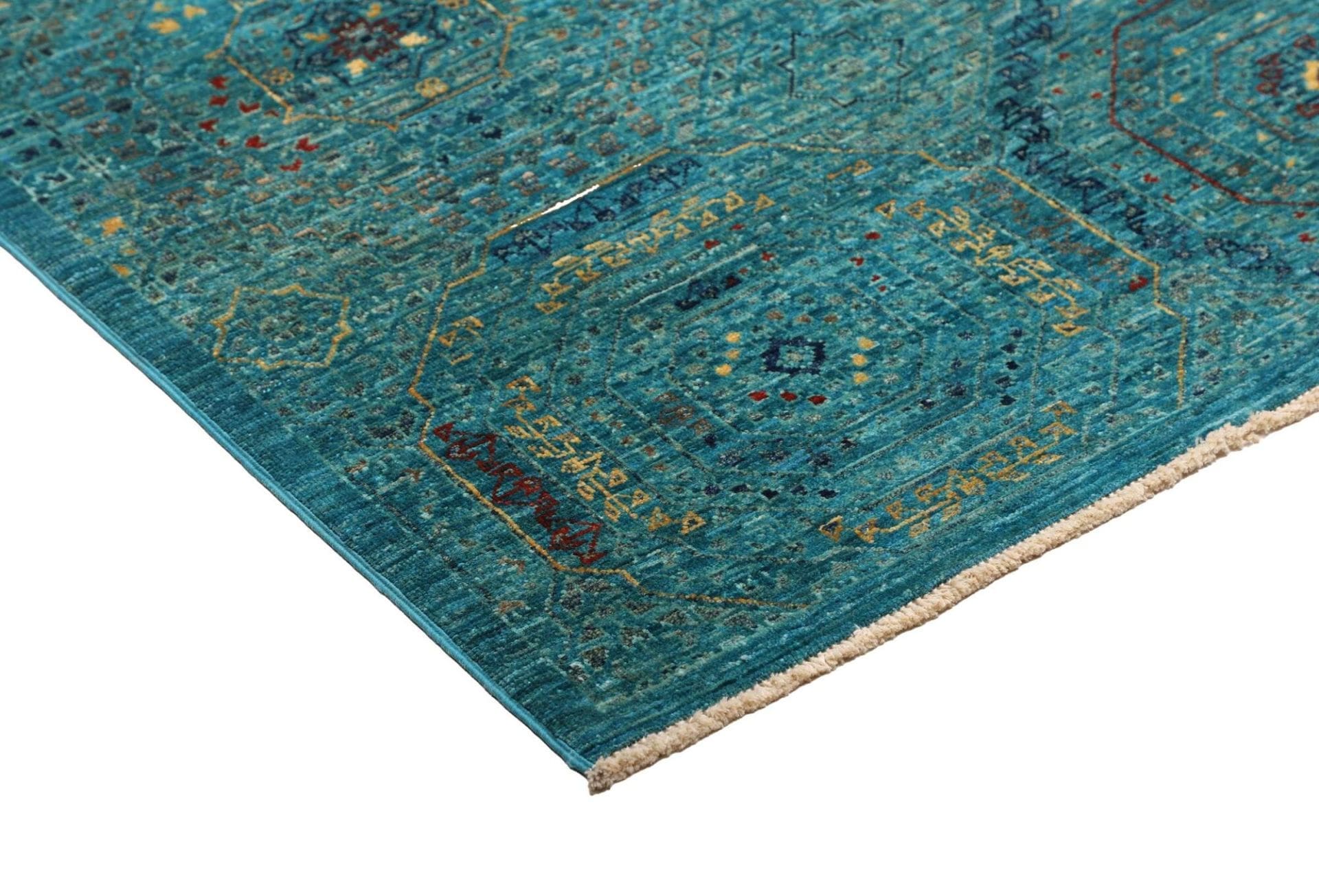 Mamluk Orientteppich 129 × 183 cm aus Wolle, handgeknüpft