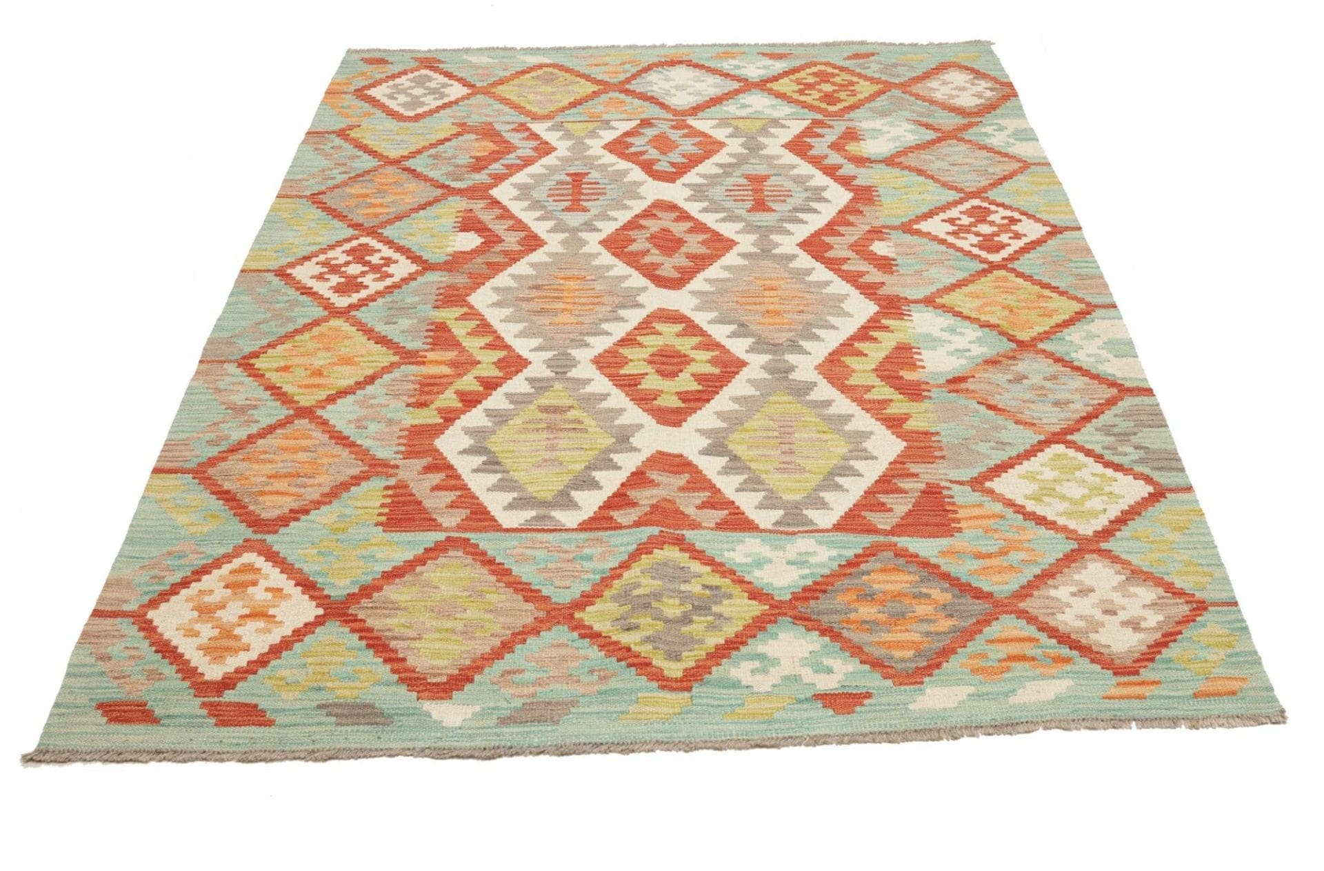 Kelim 154 × 195 cm aus Wolle, handgewebt